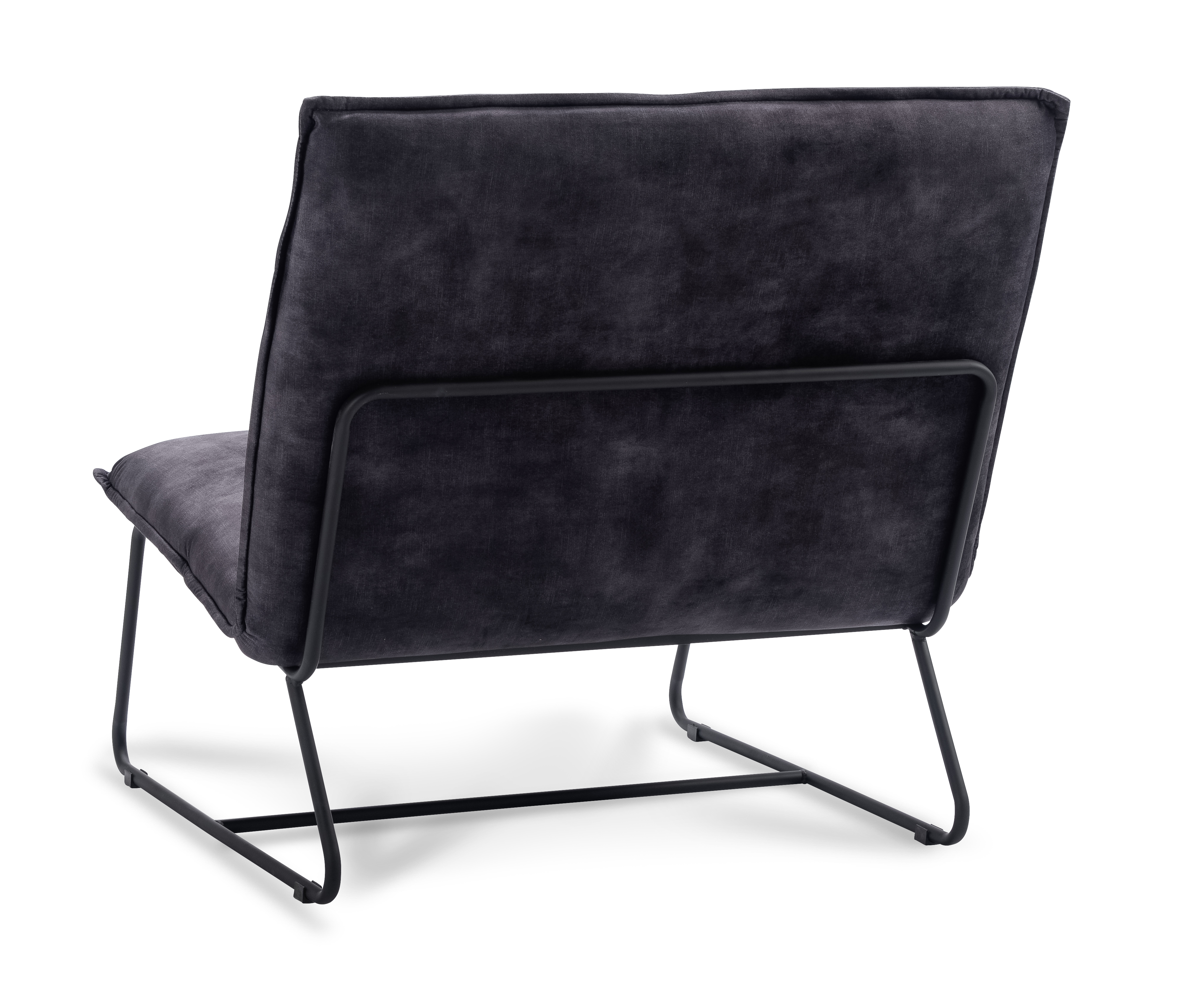 Fauteuil met sledepoot - antracietgrijs