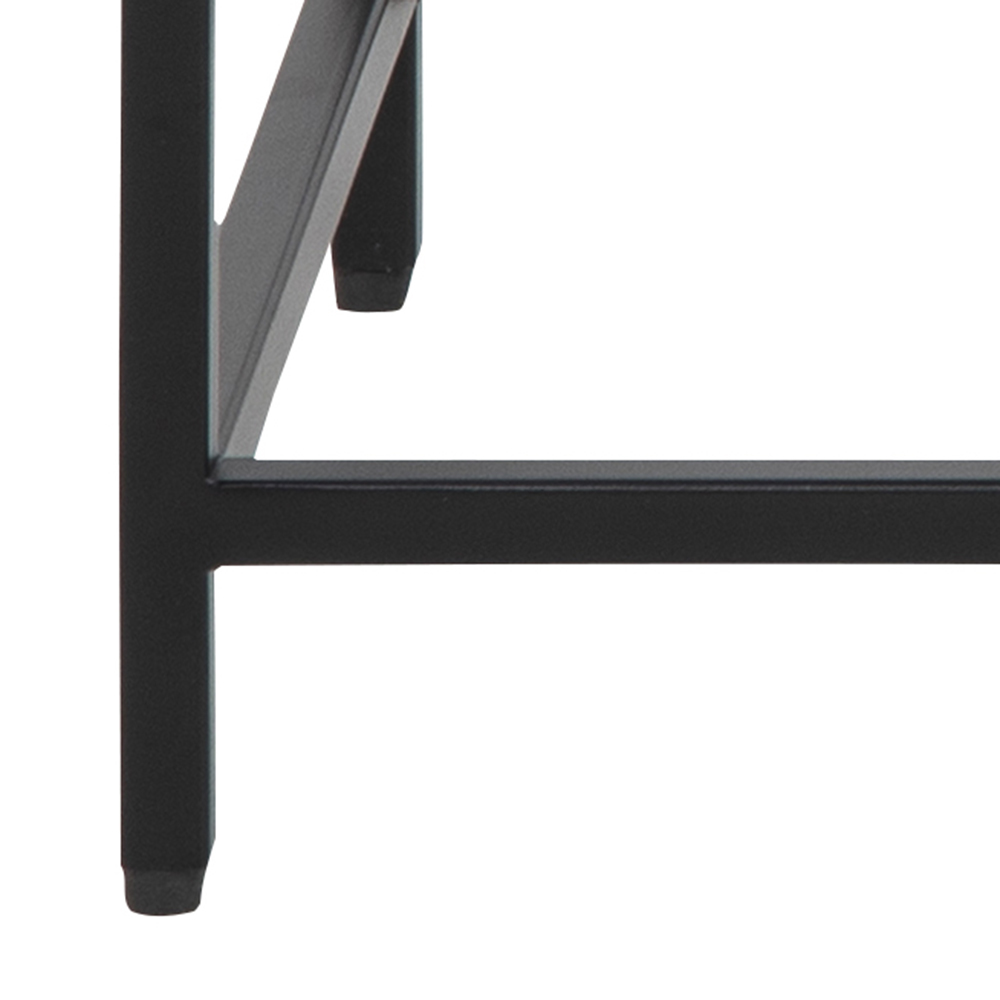 Consoletafel 100x35cm - zwart