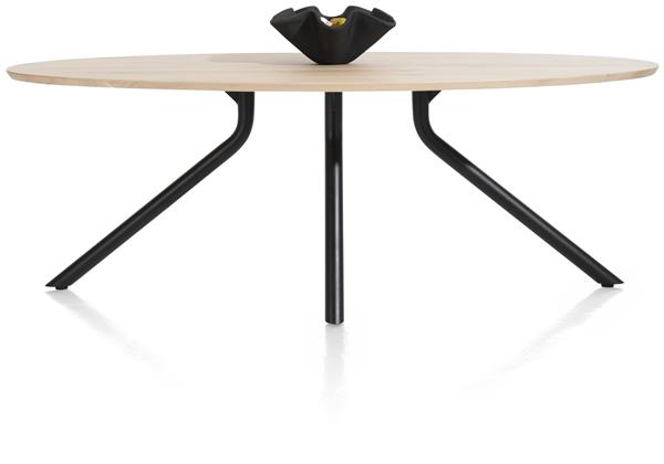 Ovale tafel Arvada 220x110 cm - natuurkleur