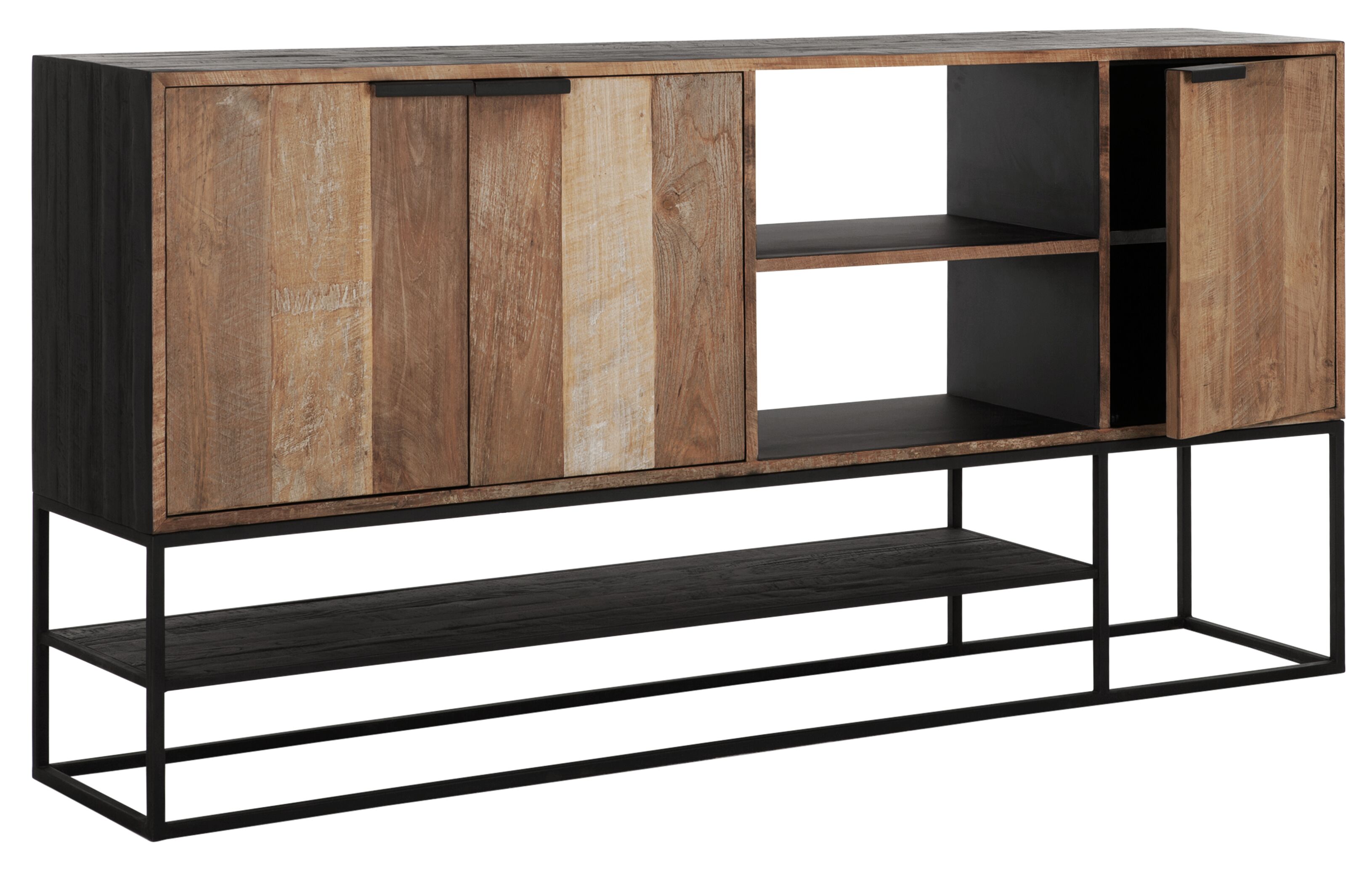 Dressoir met 3 deuren - natuur teak