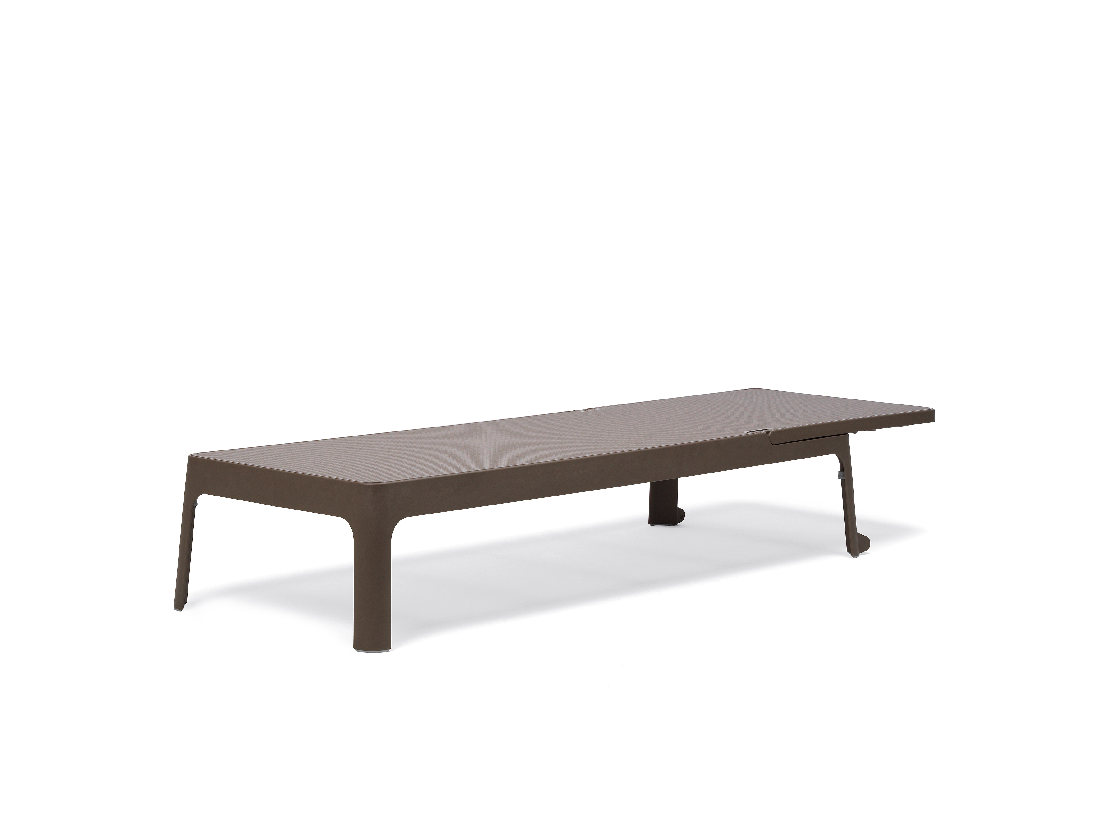 Ligbed met verstelbare rug - tobacco
