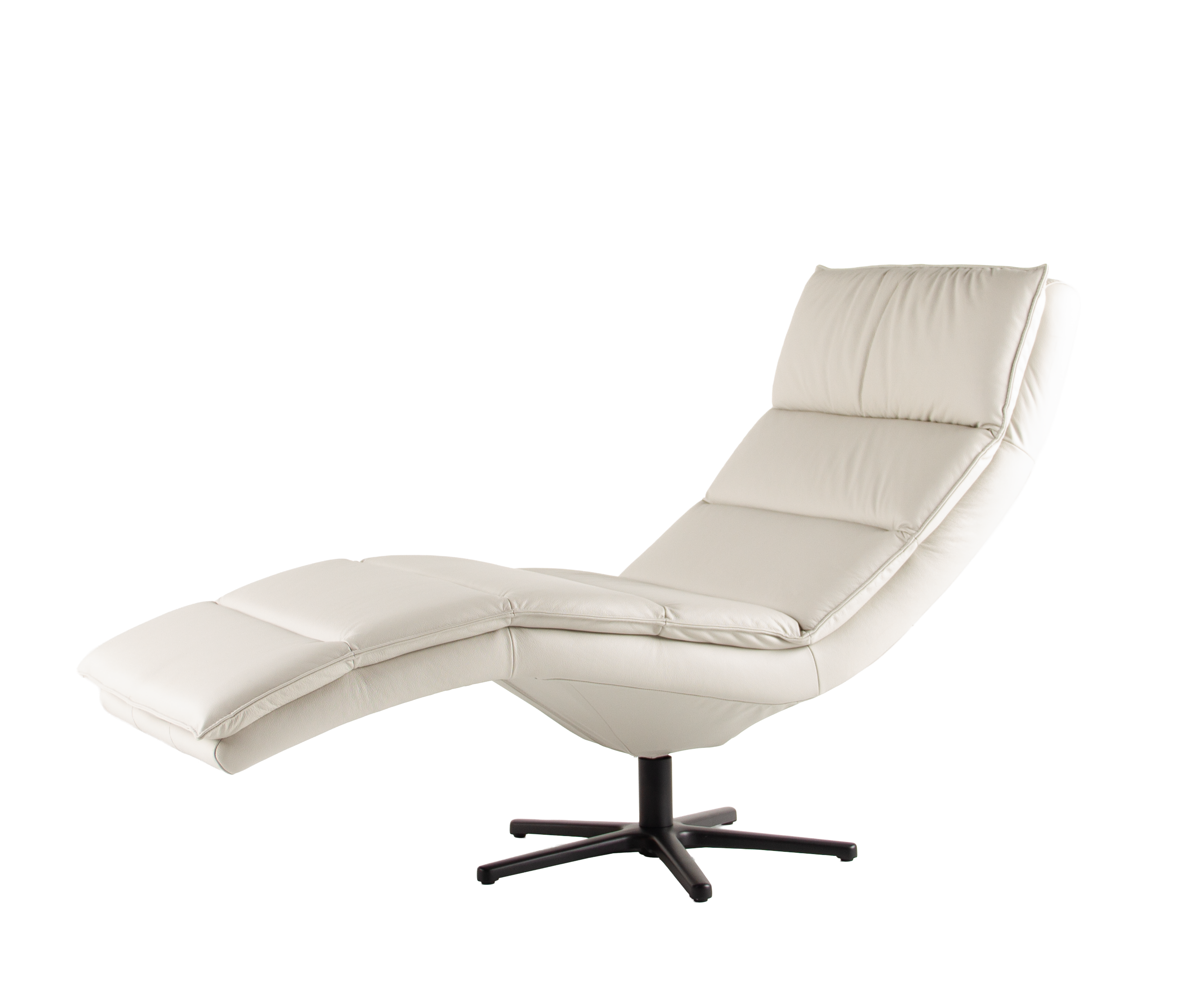 Ligzetel in premium leder - wit