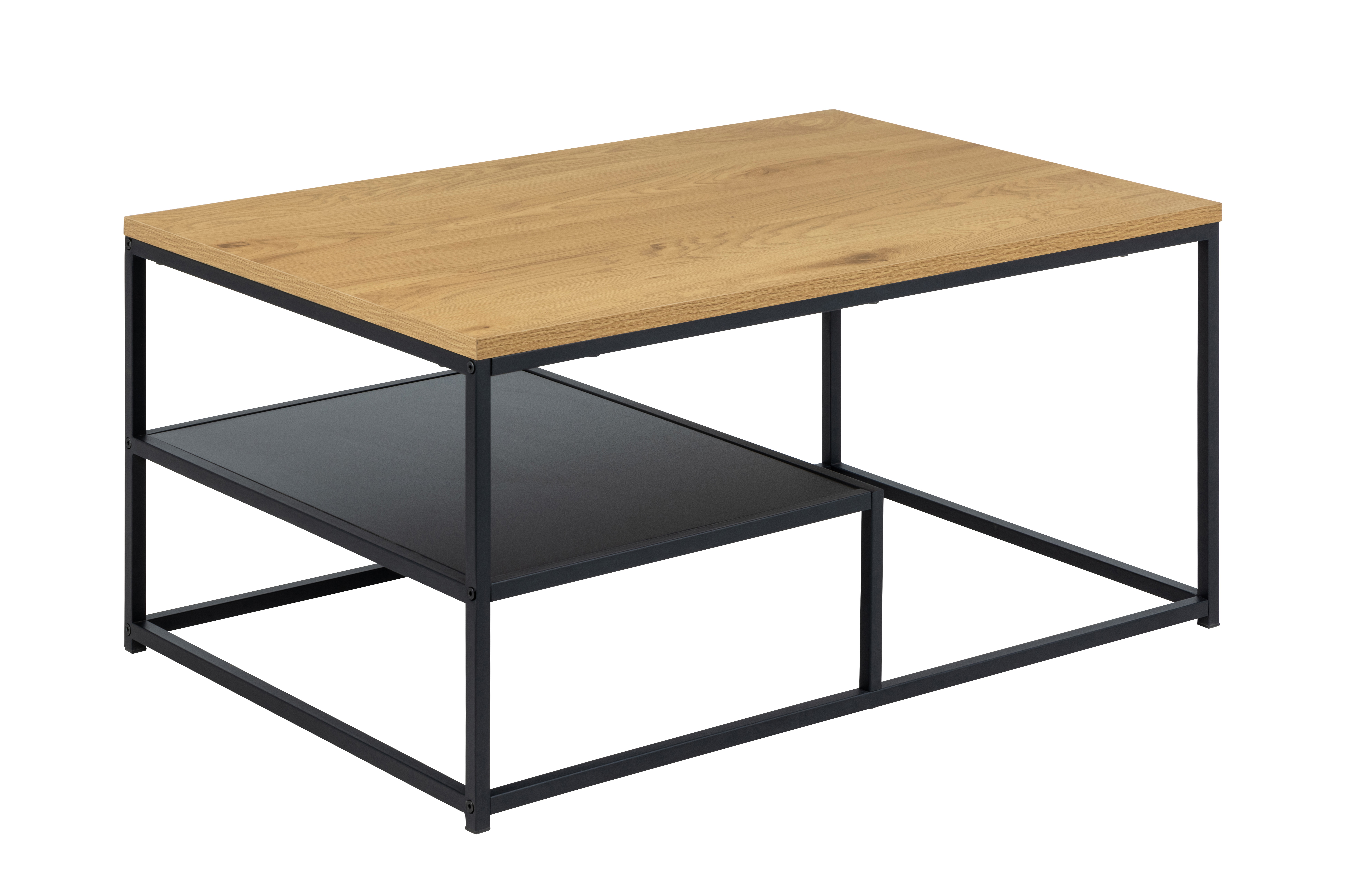 Salontafel met tussenblad 90x60cm - Wild Oak
