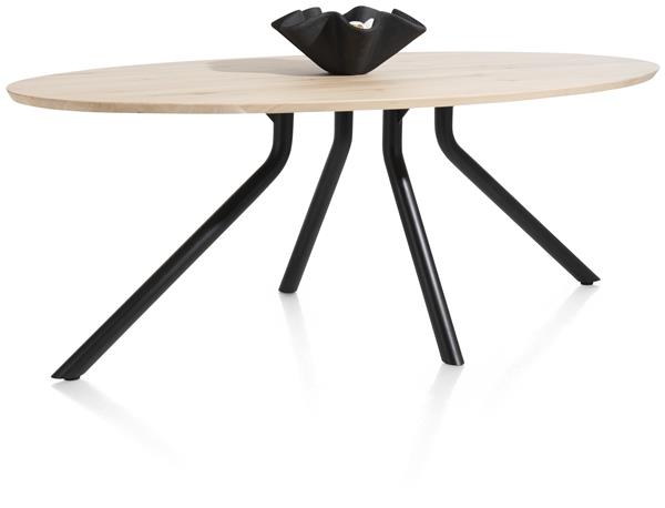 Ovale tafel Arvada 220x110 cm - natuurkleur