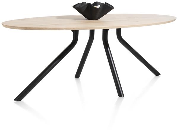 Ovale tafel Arvada 220x110 cm - natuurkleur