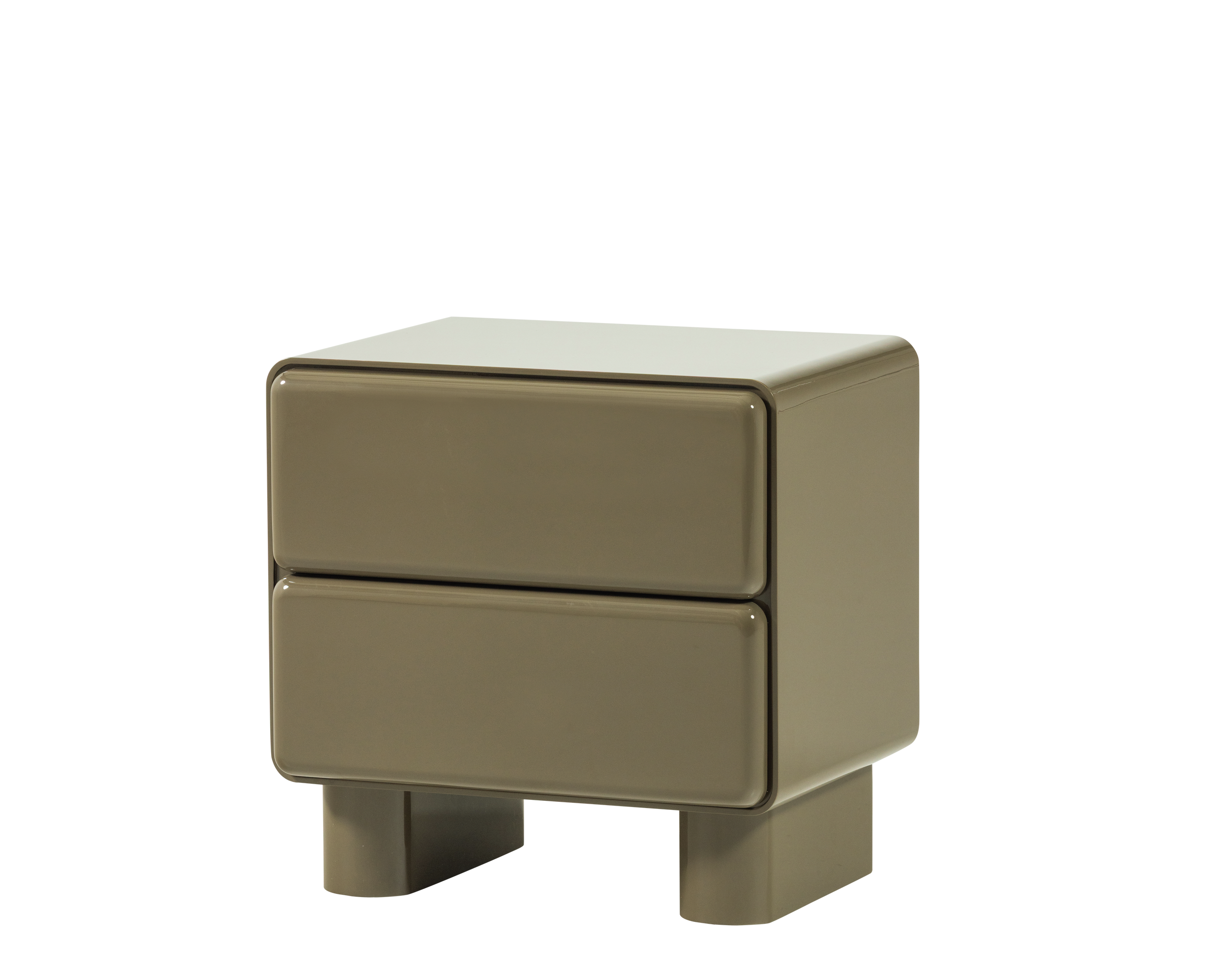 Nachtkast Lustra - hoogglans groen