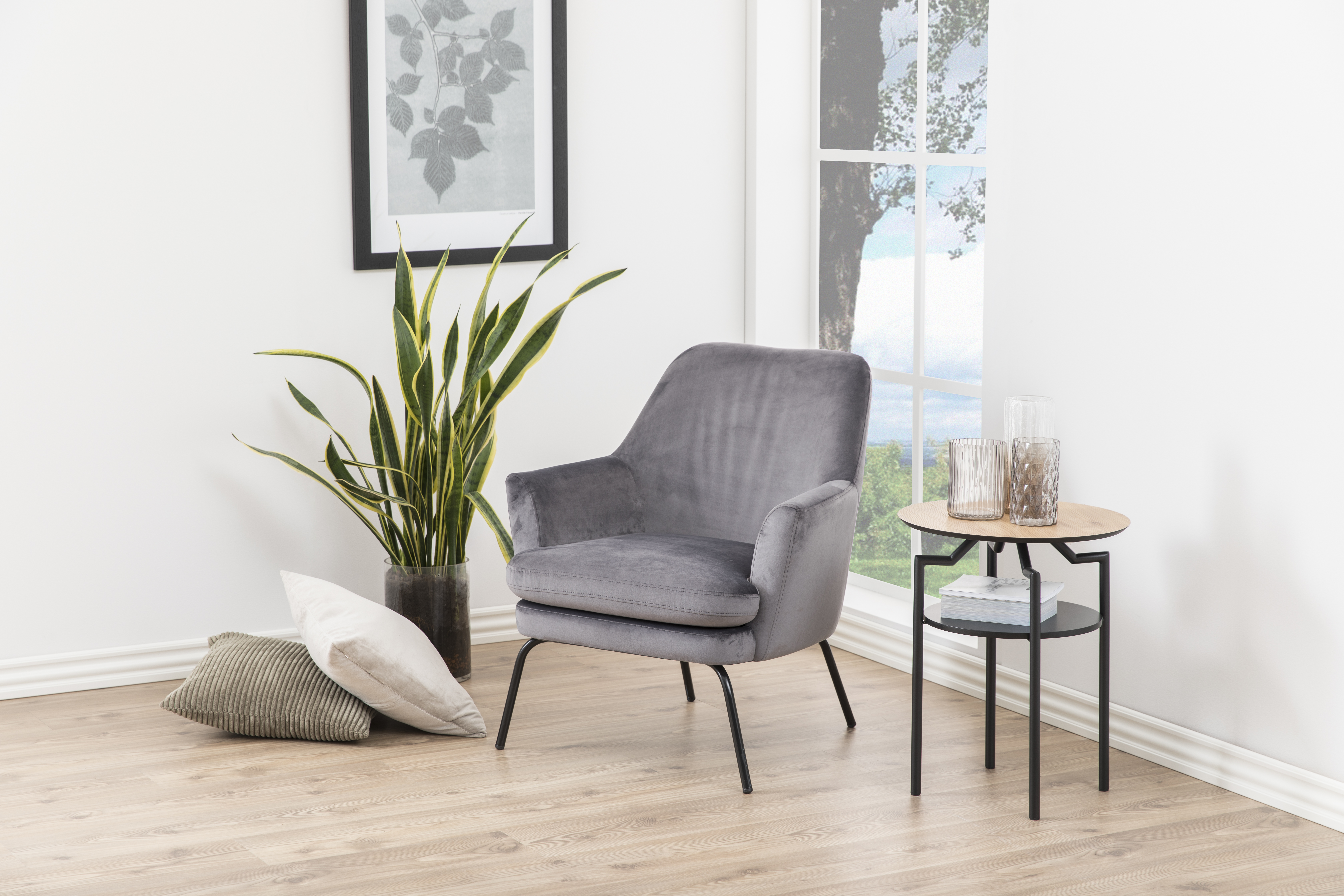 Fauteuil - donkergrijs
