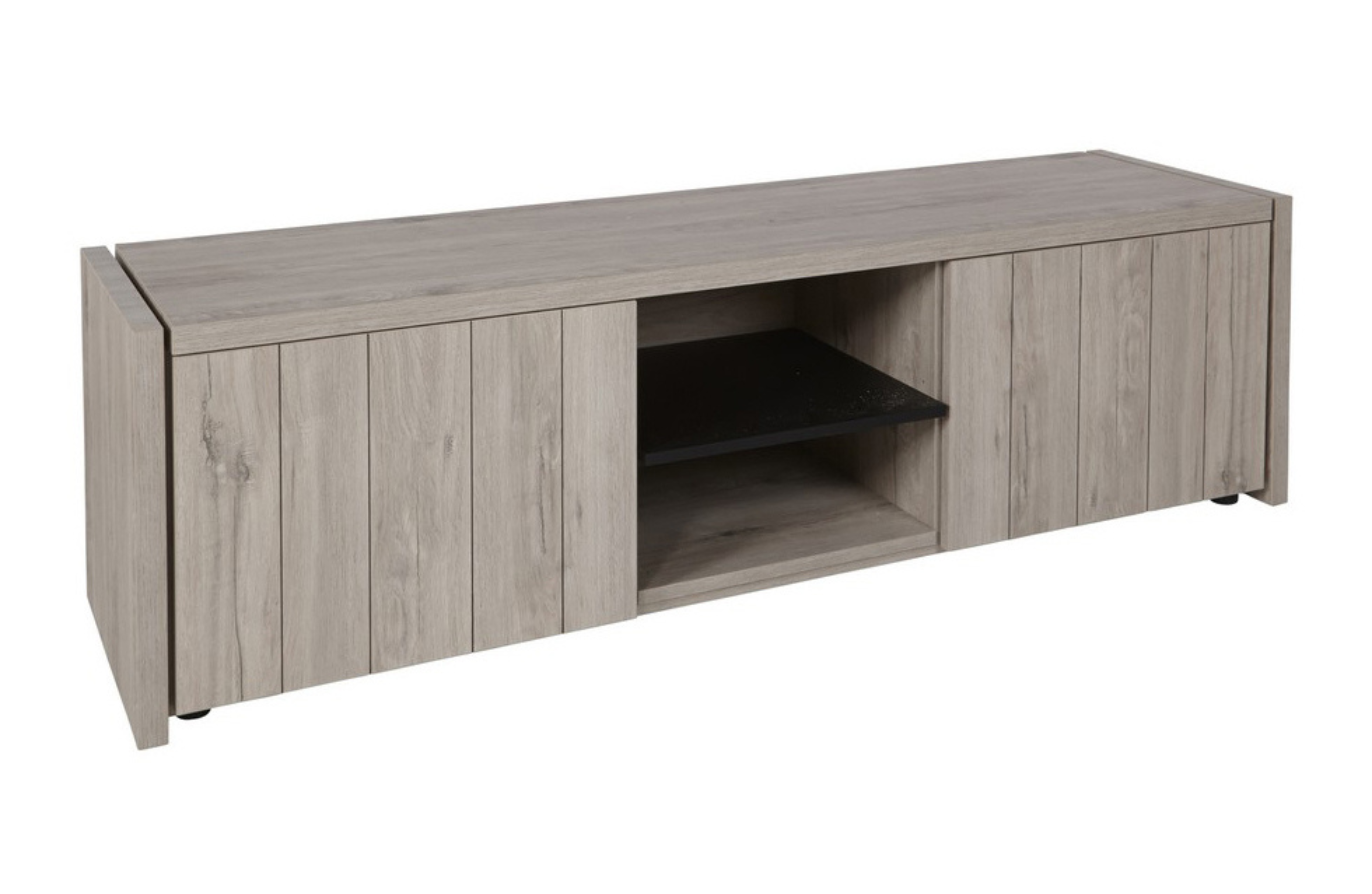 Tv-meubel met 2 deuren B193cm - lichtgrijs eiken