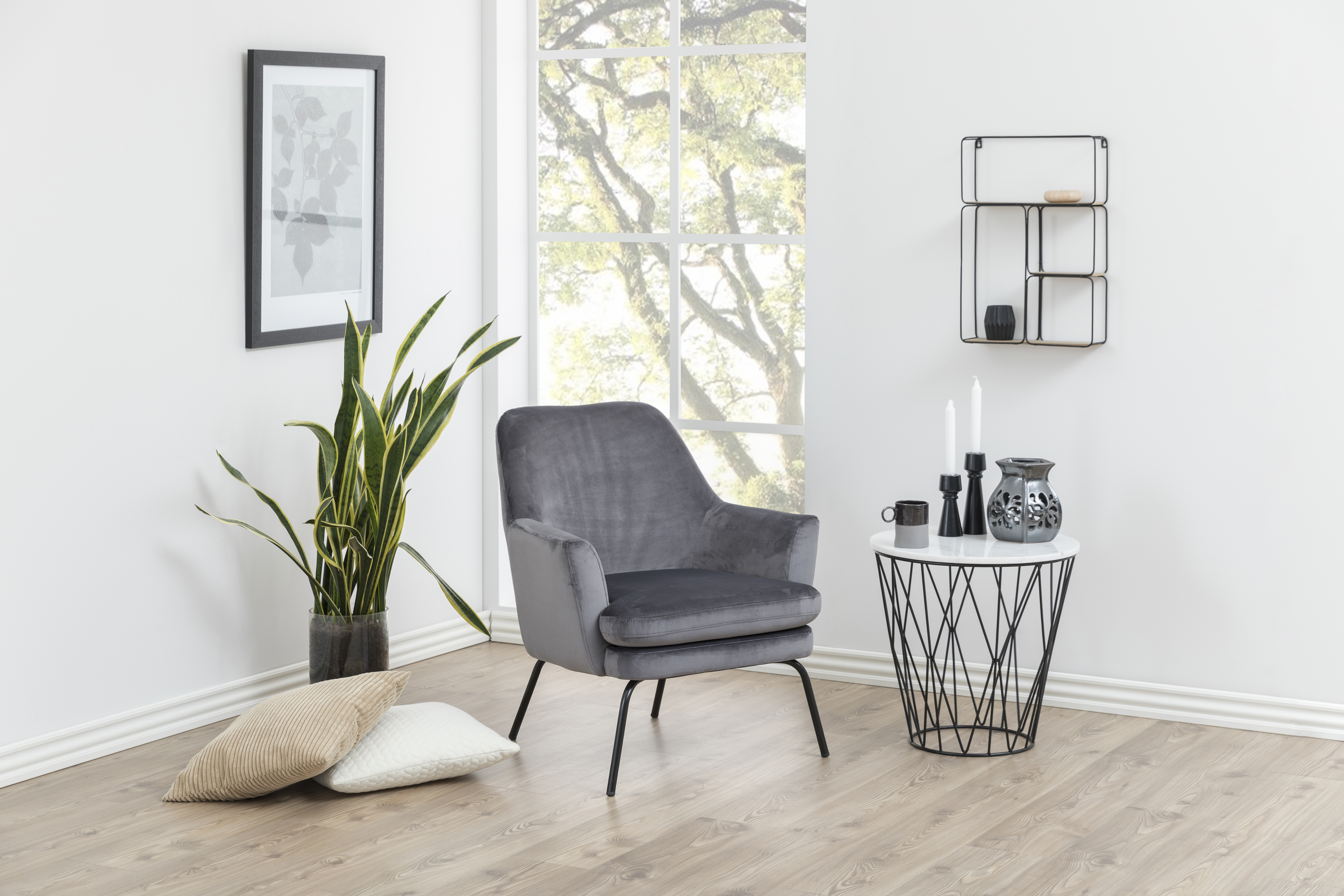 Fauteuil - donkergrijs