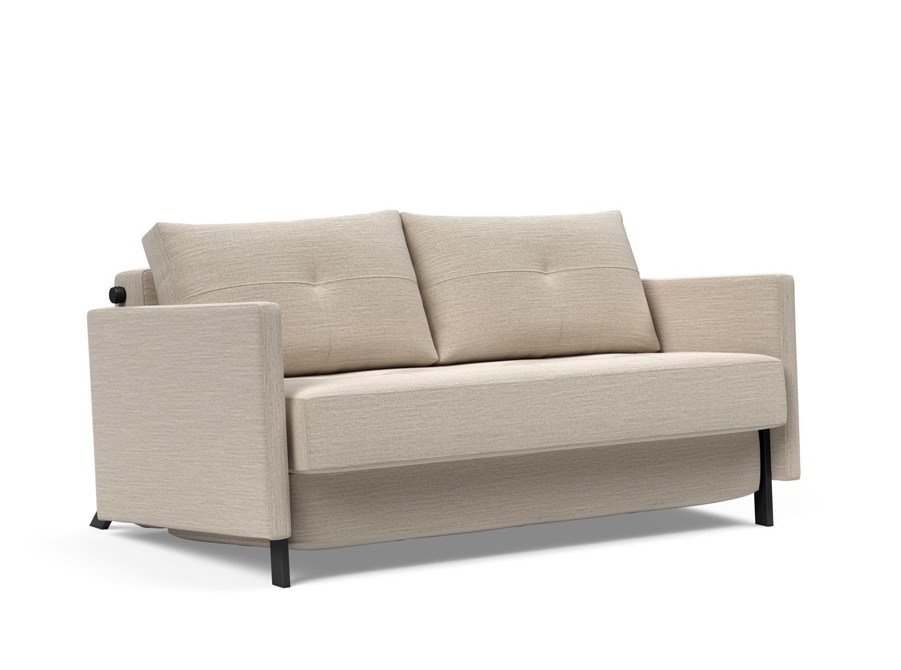 Slaapbank Cubed 140x200cm - Sand beige