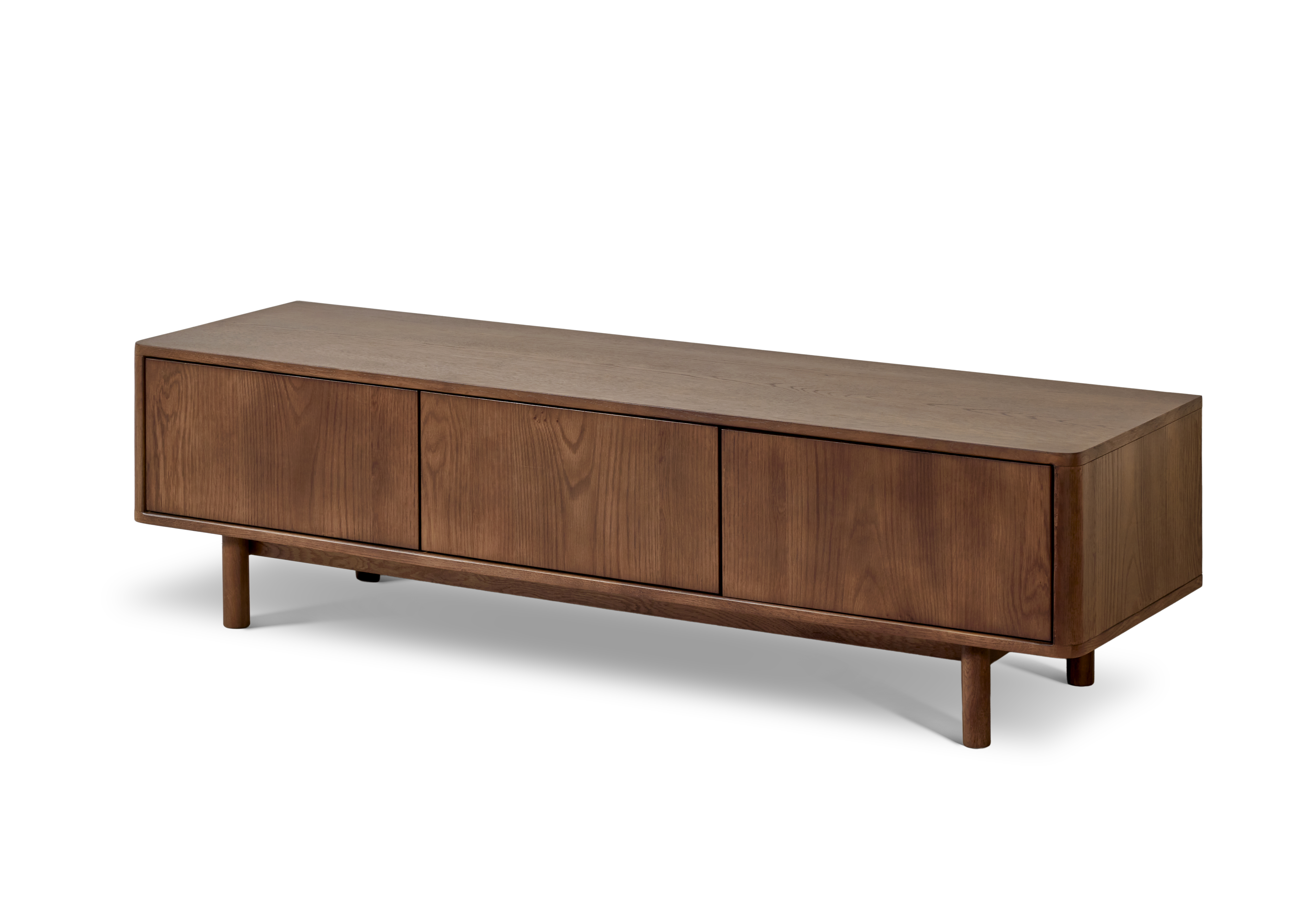 Tv meubel 160cm - eik/donkerbruin