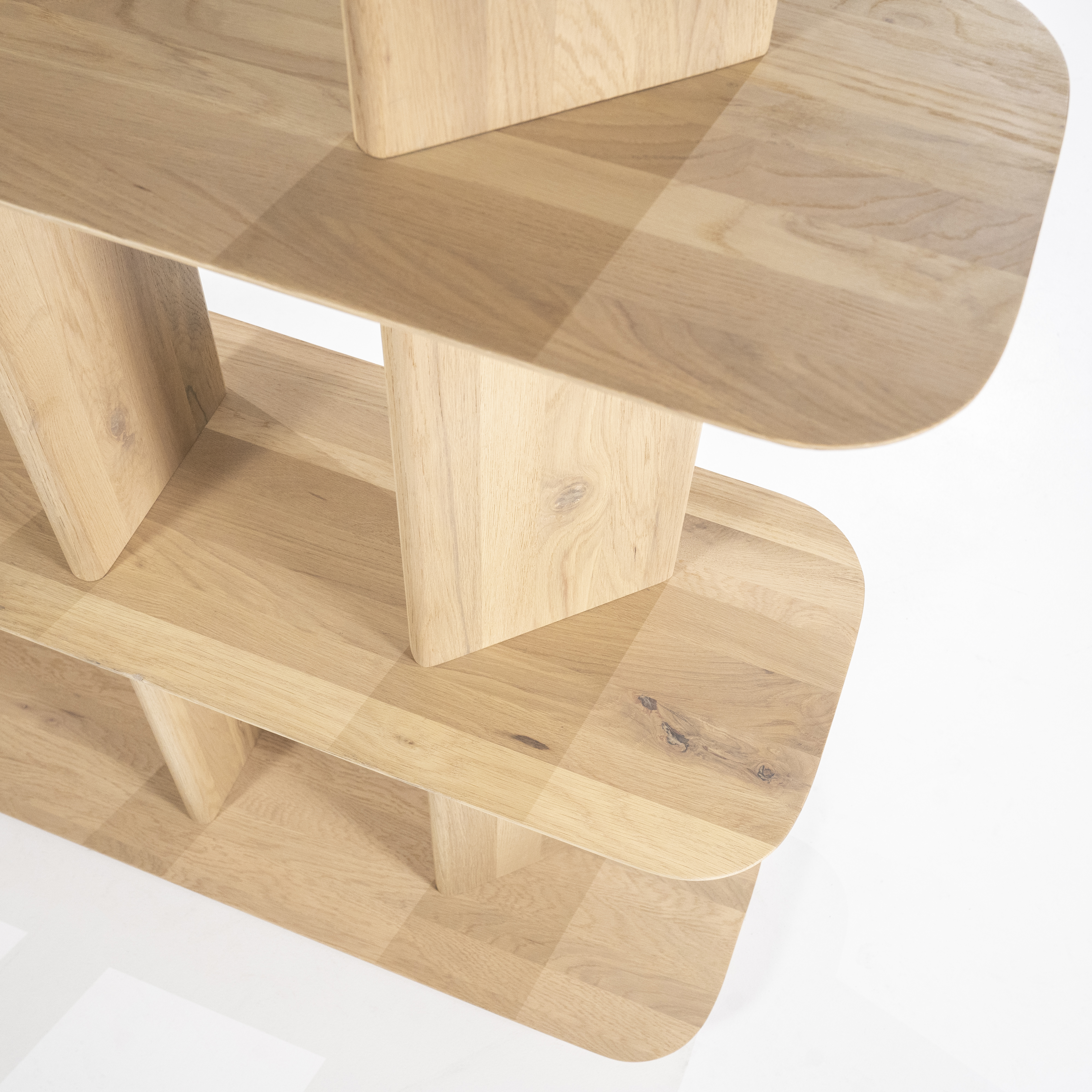 Wandkast/boekenkast - eik naturel