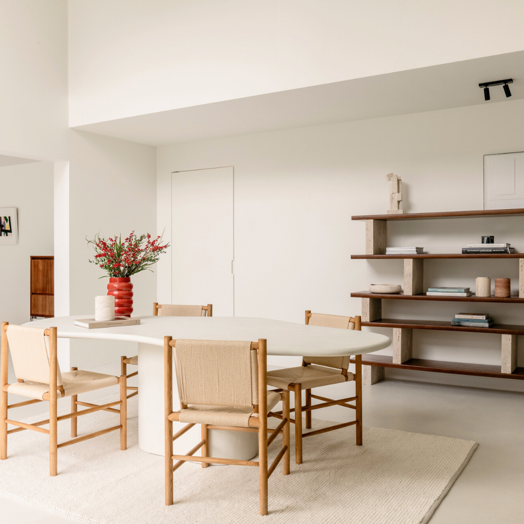 Wandrek B180cm - white sandstone/walnut