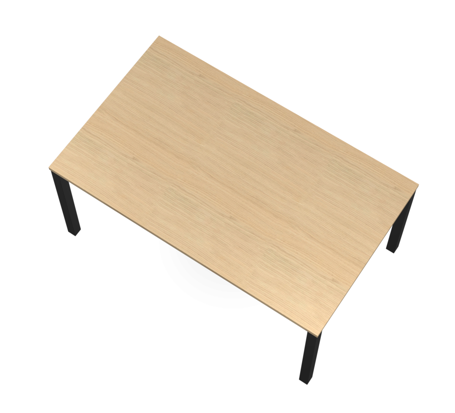 Tafel 150x90cm - eikkleur/zwart