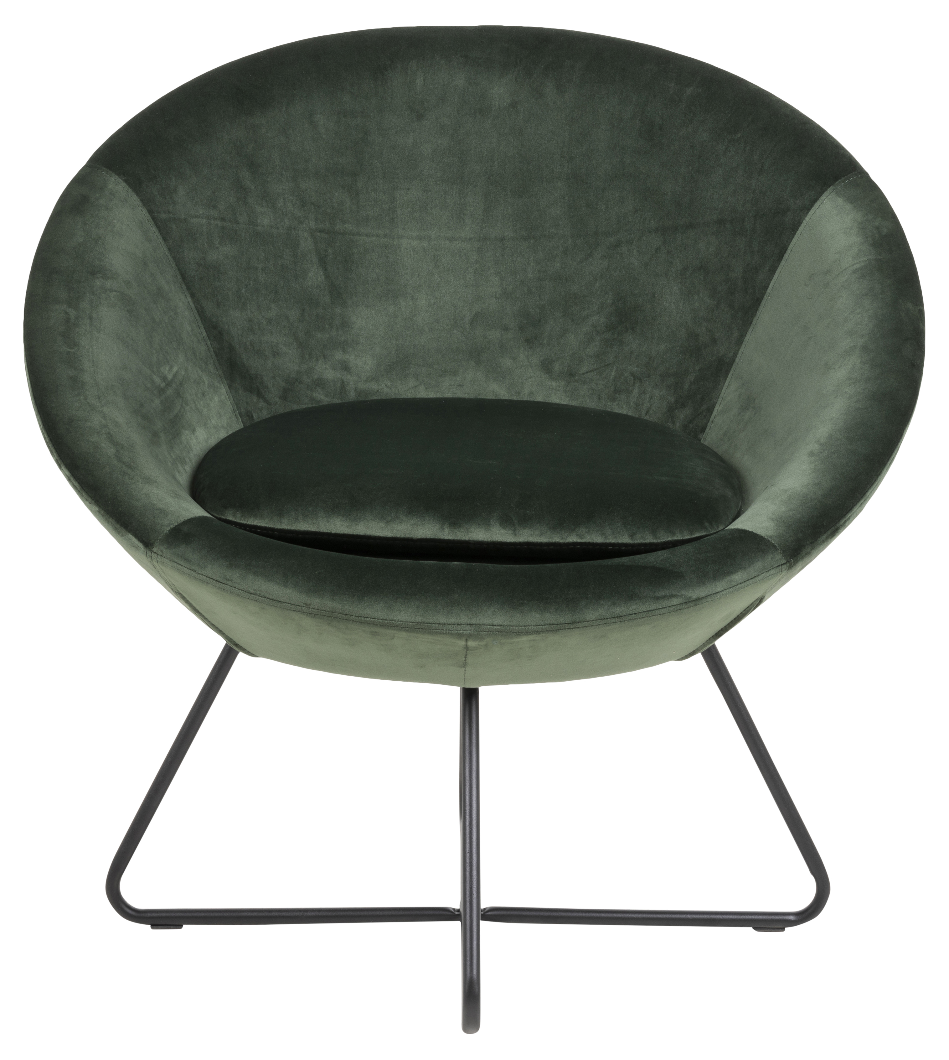 Fauteuil in fluweel - Forest groen