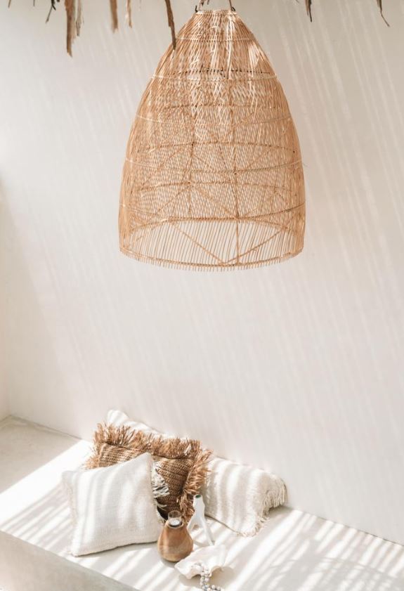 Hanglamp in rotan