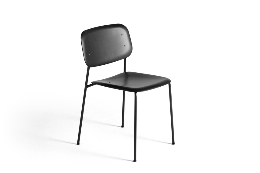 Eetkamerstoel Soft Edge - zwart polypropyleen