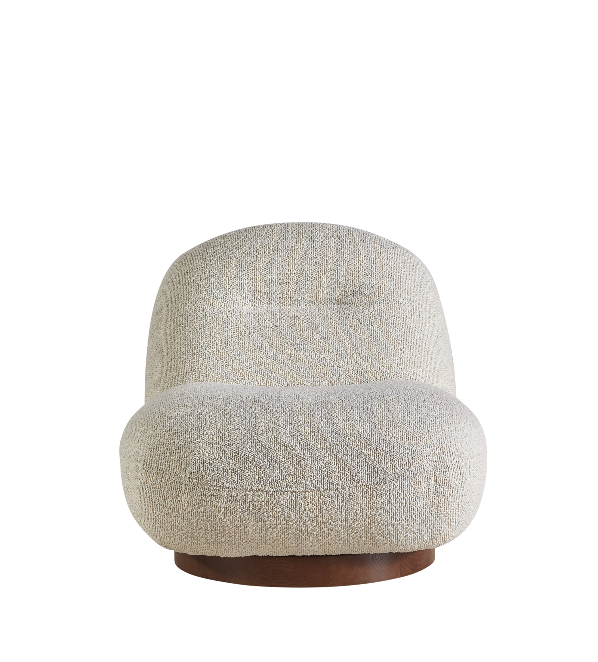 Draaifauteuil bouclé – beige