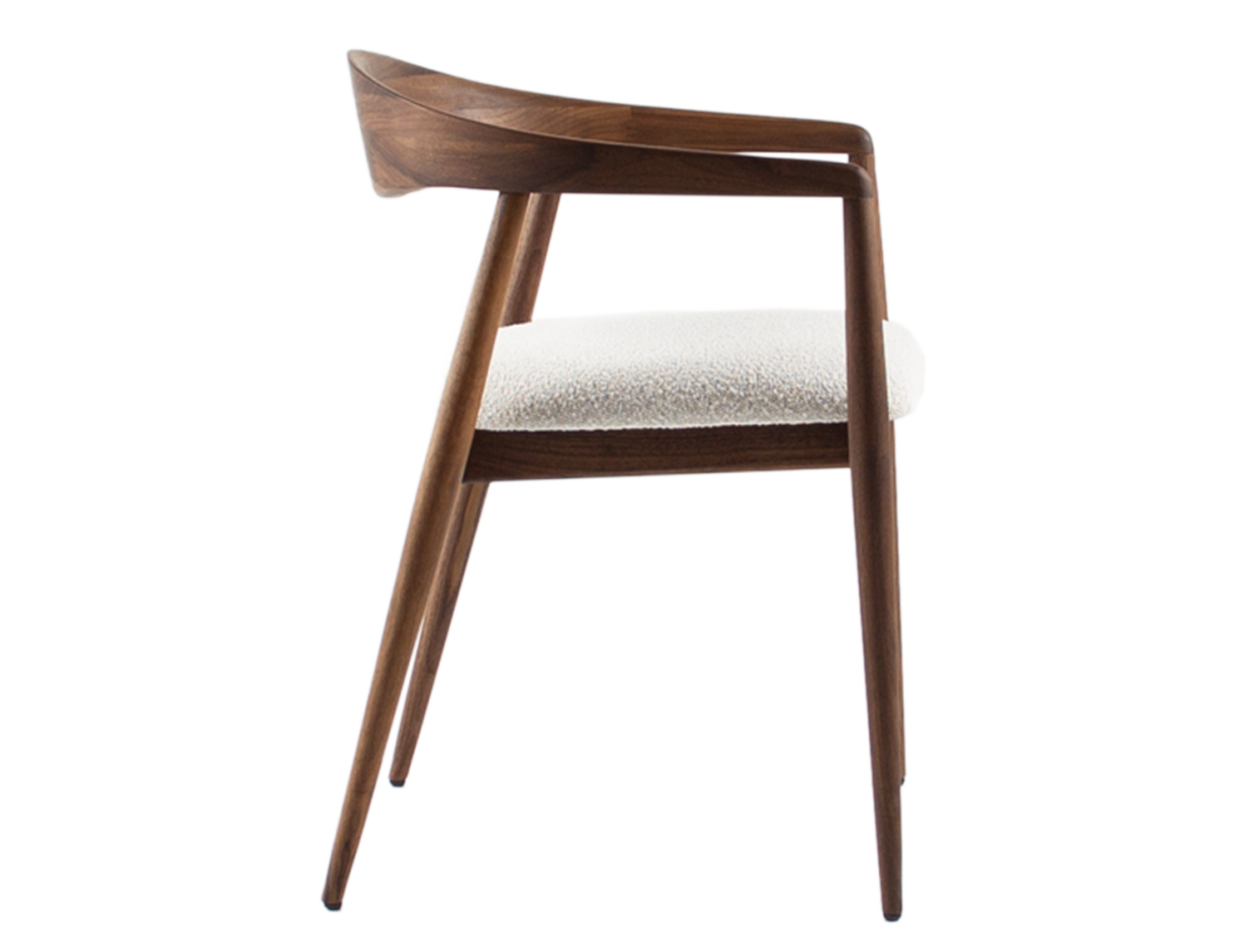 Houten armstoel - walnoot