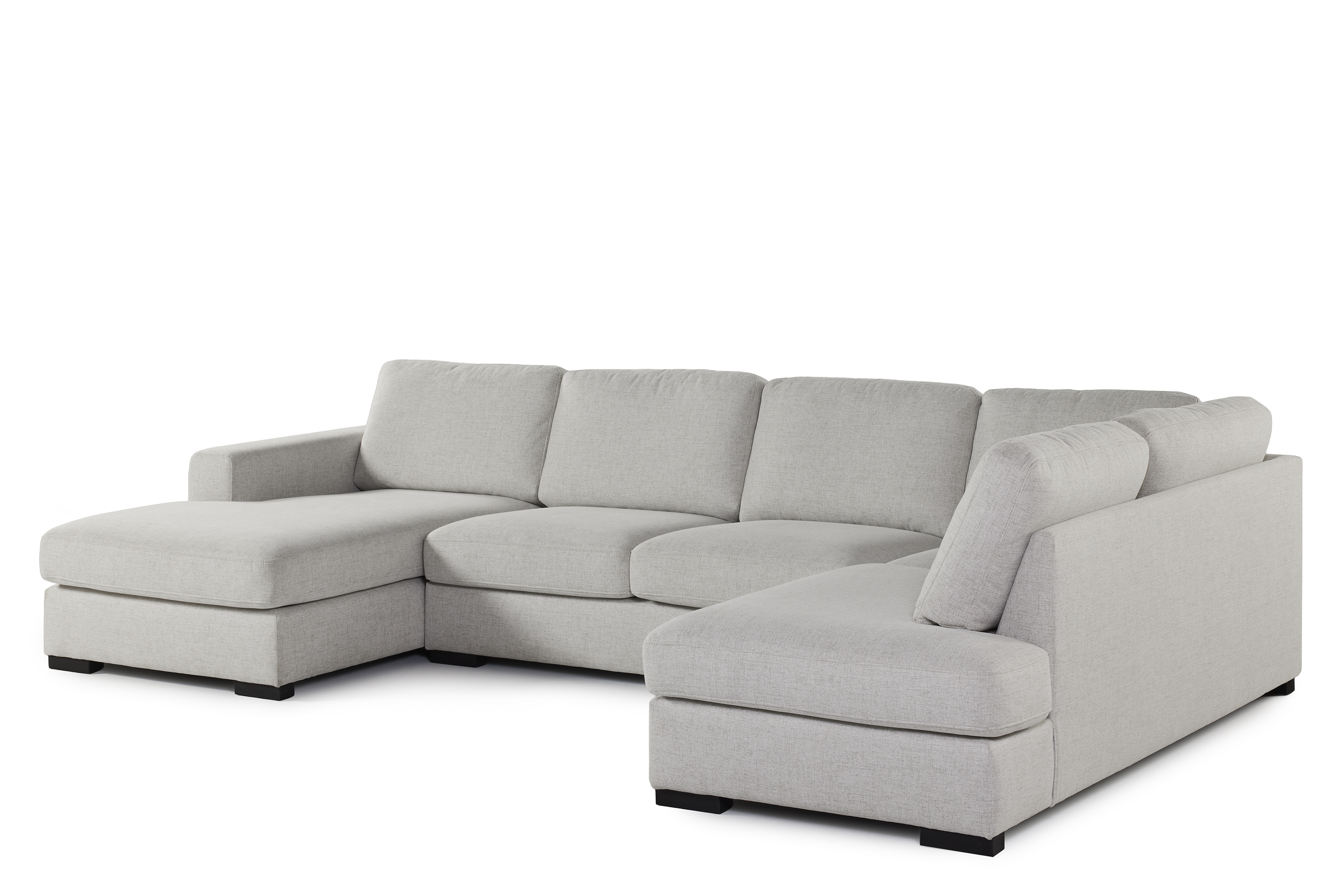 Hoeksalon U-opstelling  - beige