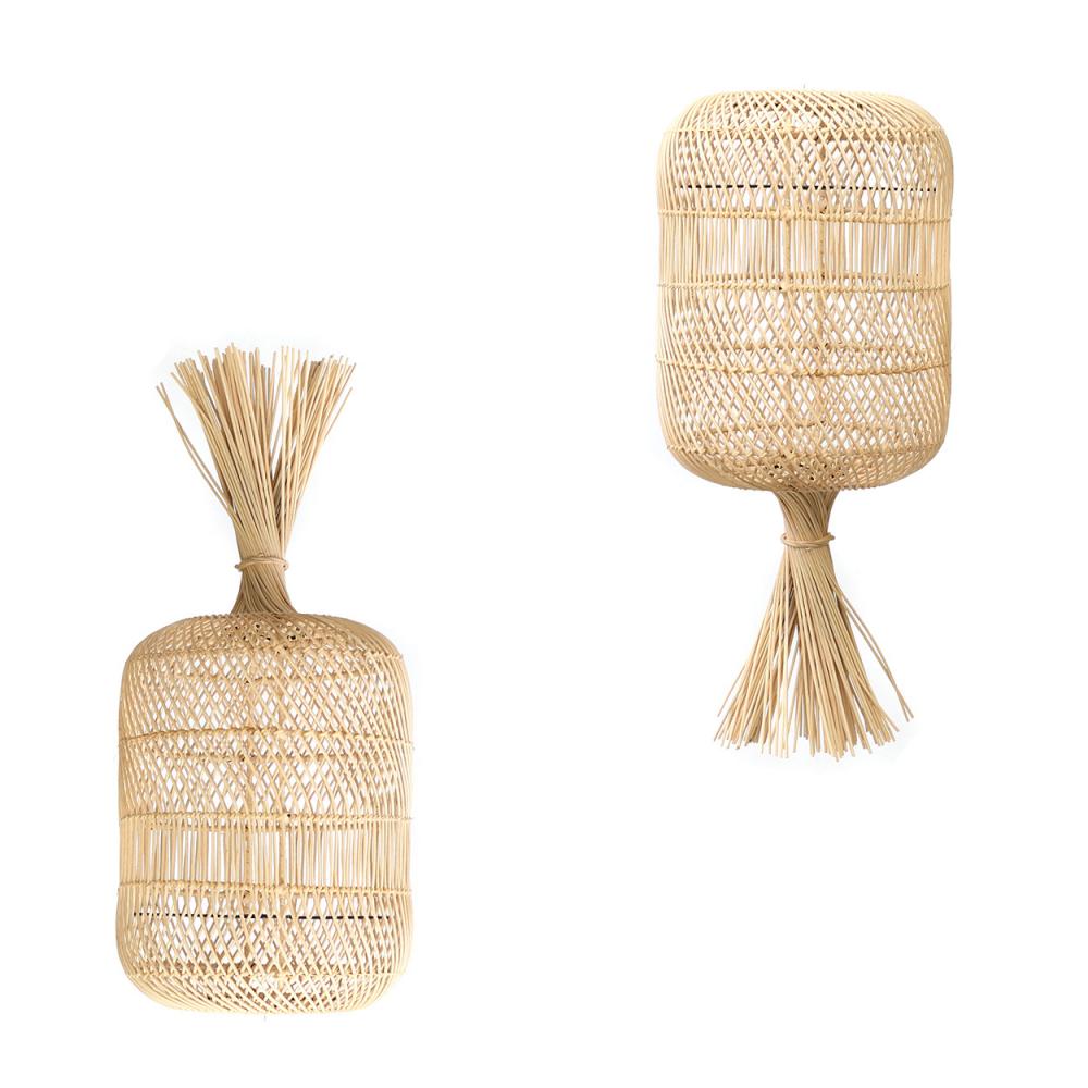 Tafel/hanglamp rotan - diam.22 cm