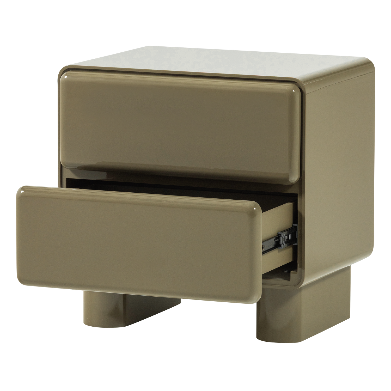 Nachtkast Lustra - hoogglans groen