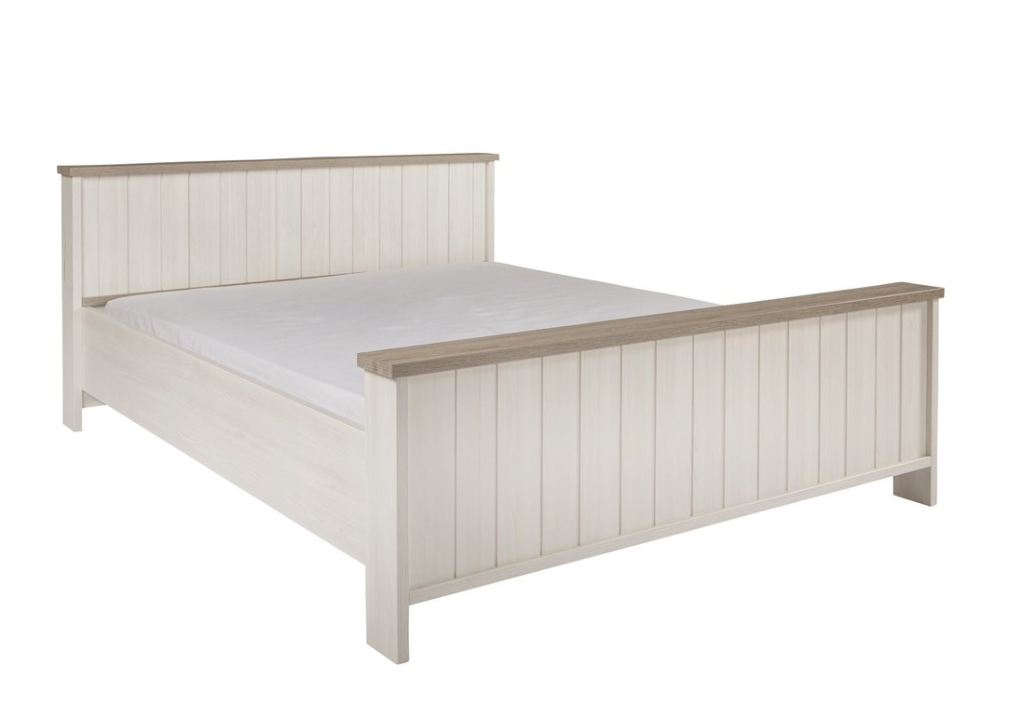 Houten bedkader 160x200cm - ecru