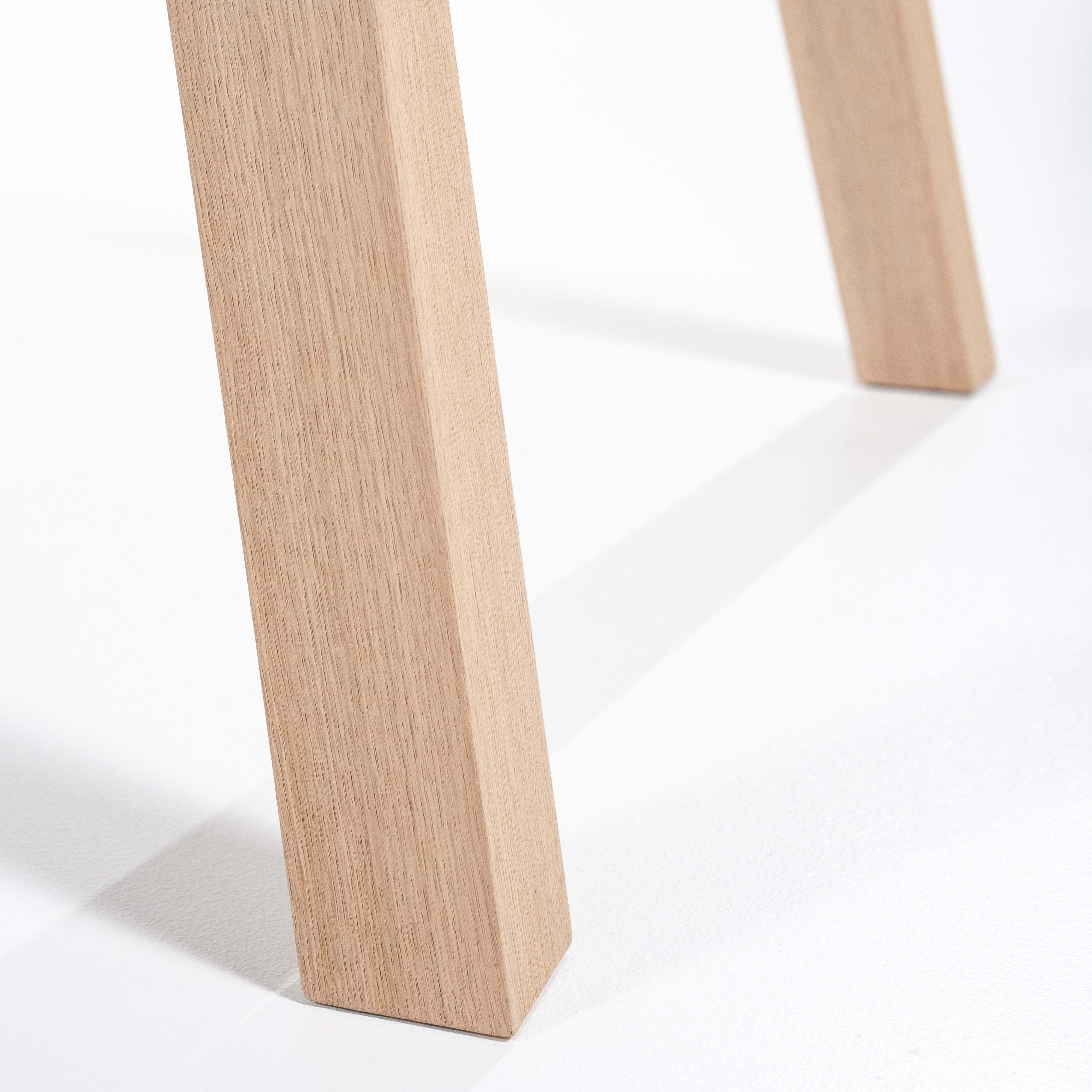 Houten eettafel 220x90cm - natuur eiken