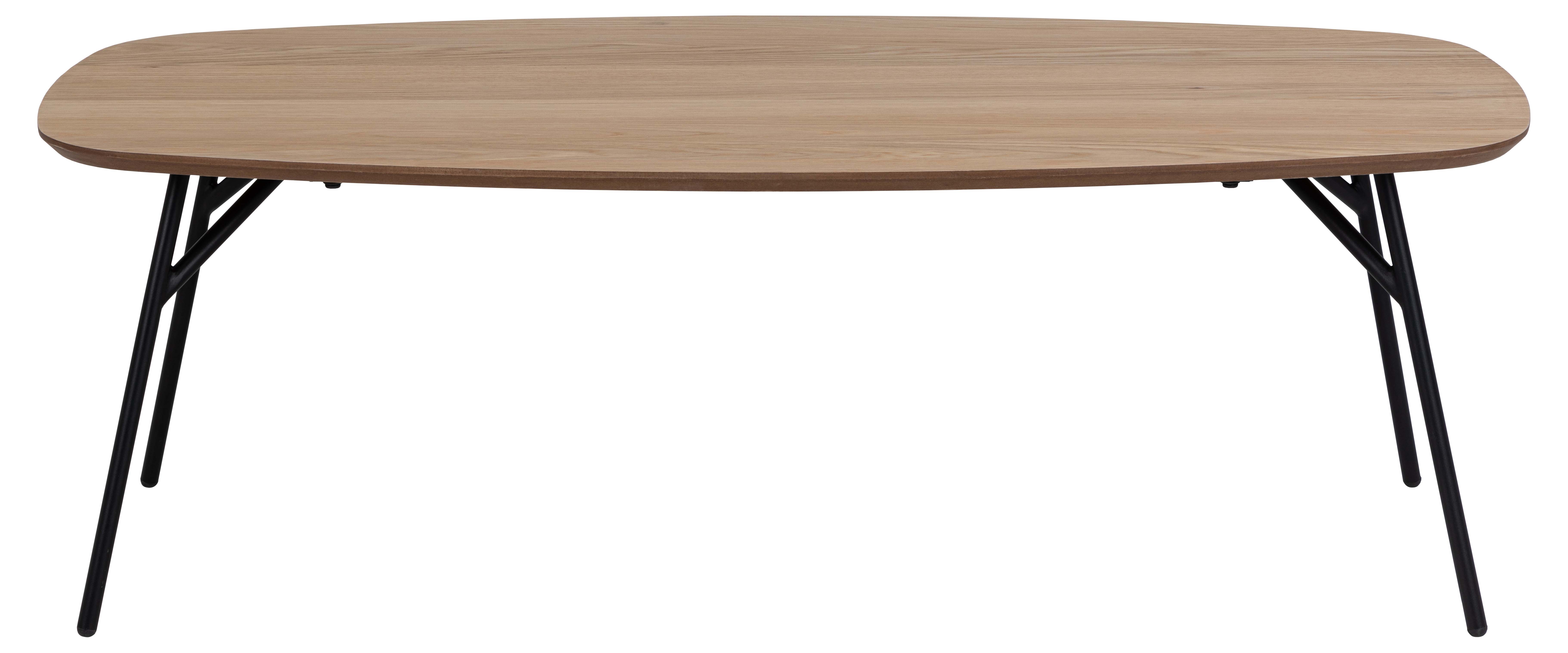 Salontafel 12x60cm - oak/black