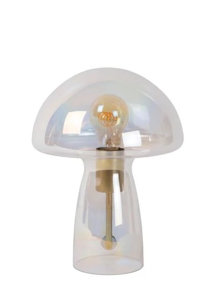 Tafellamp Fungo in glas - wit