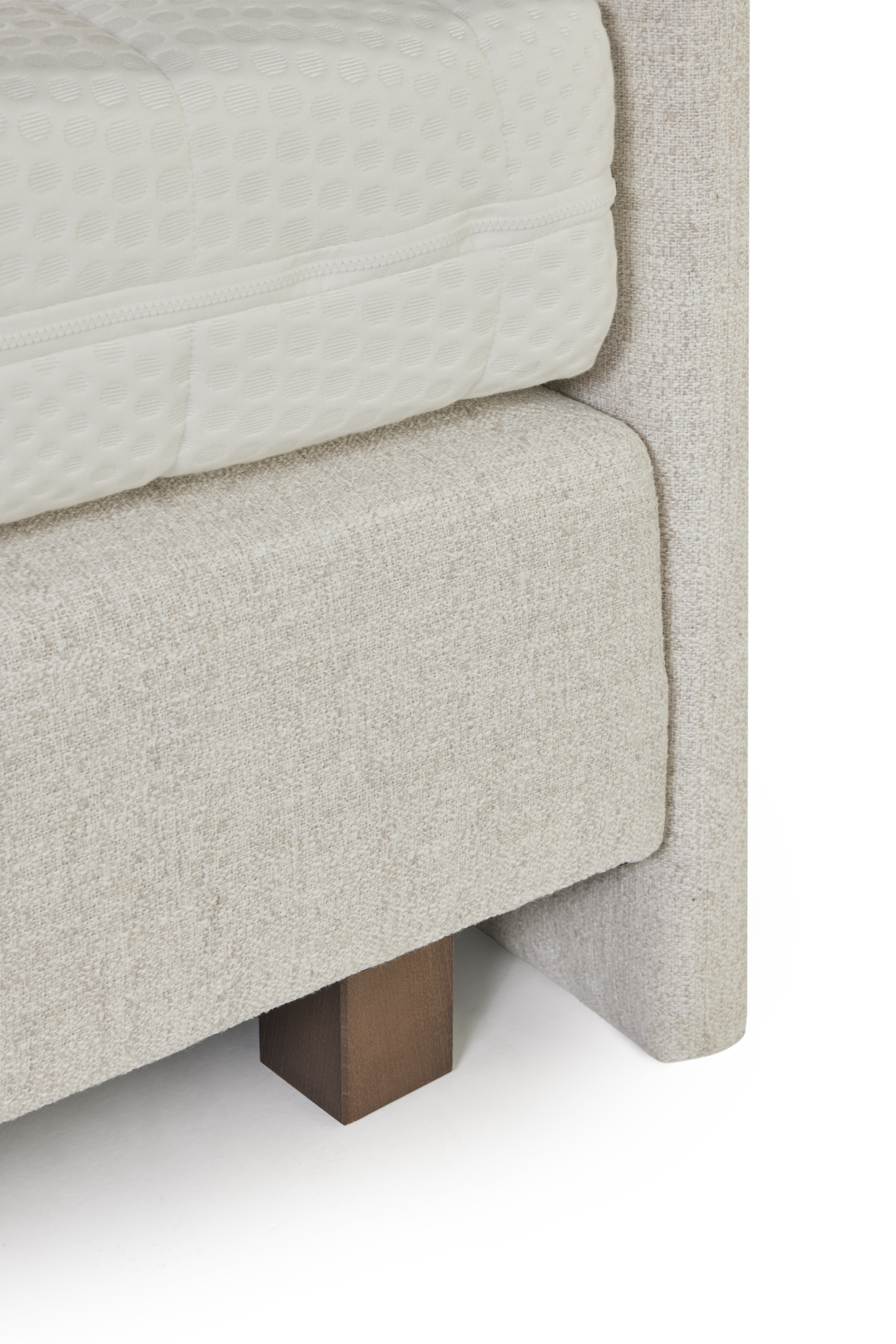 Boxspring (incl. matras) 140x200cm - Natural ecru