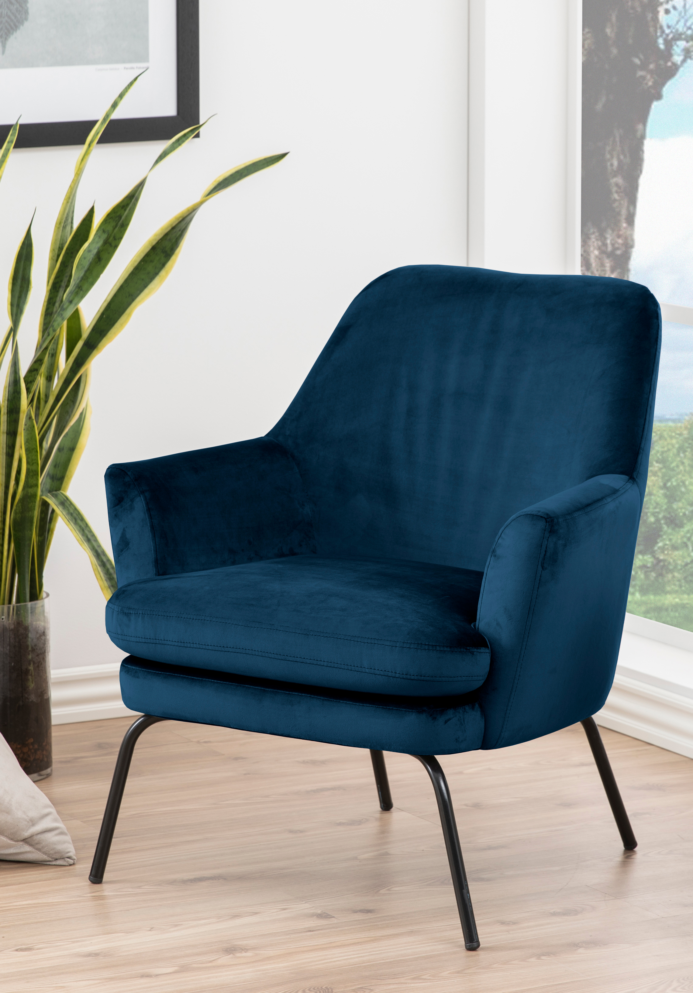 Fauteuil - donkerblauw