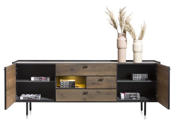 Dressoir Fresno - 2 deuren - 3 laden