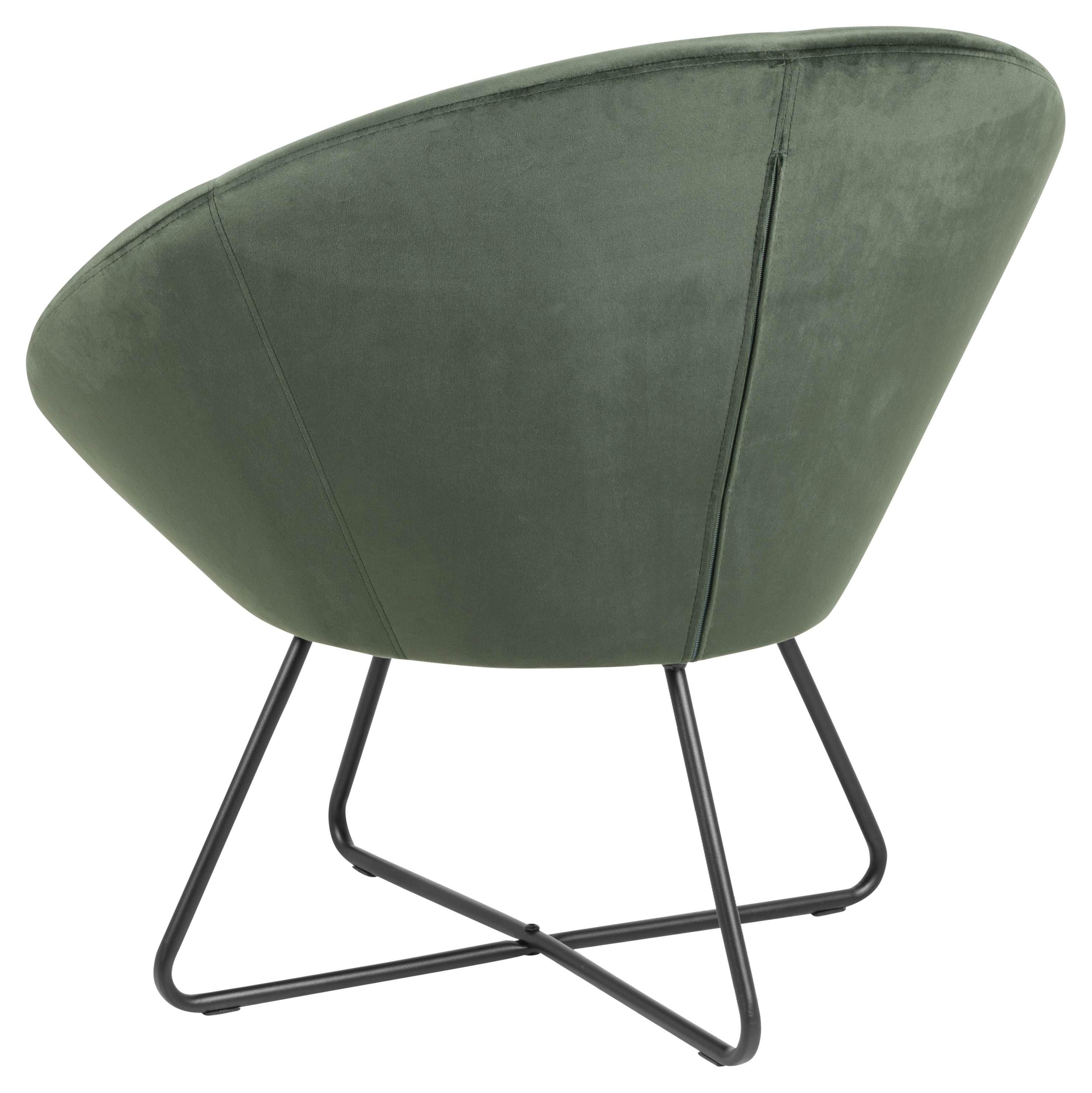 Fauteuil in fluweel - Forest groen