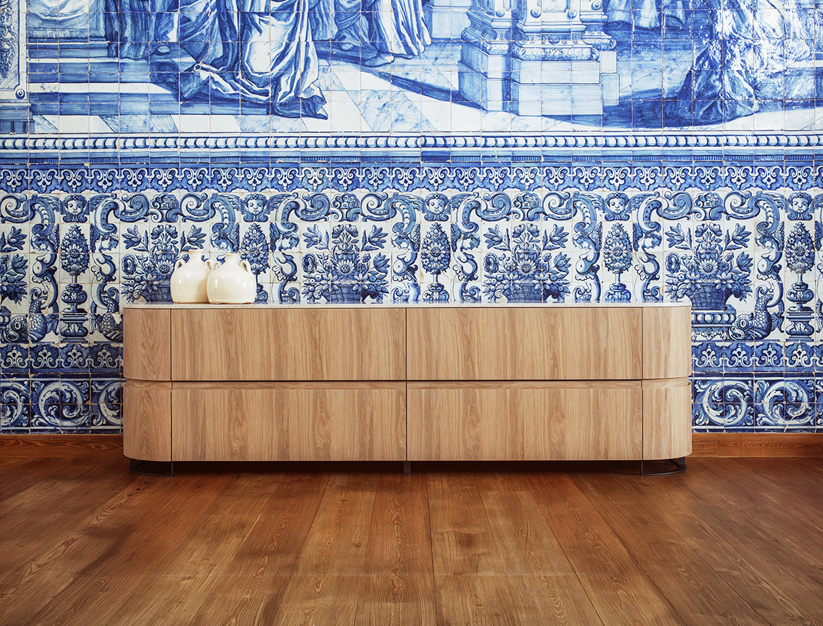 Dressoir met keramisch blad - natuur eiken