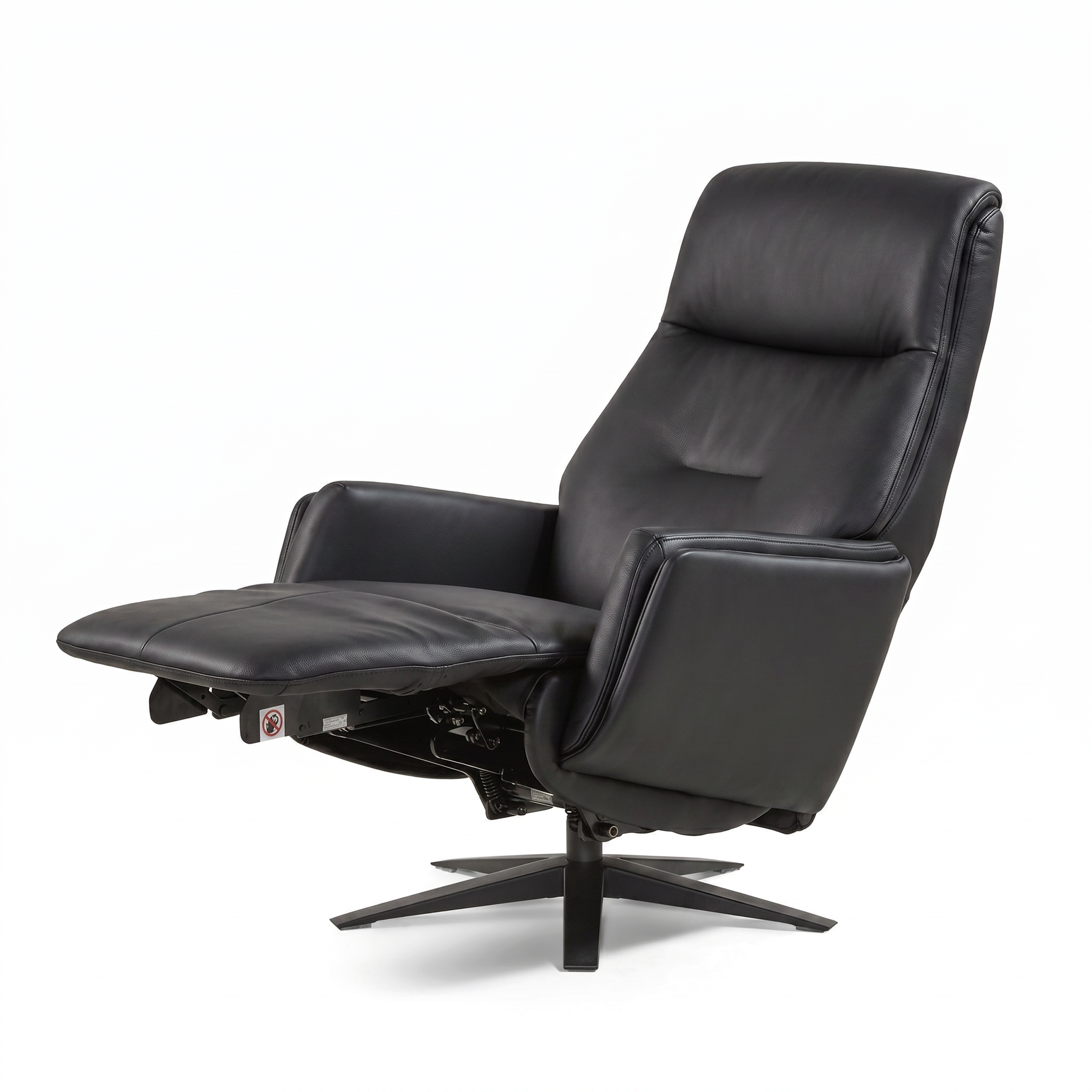 Elektrische relaxzetel incl. zero-gravity functie - zwart leder