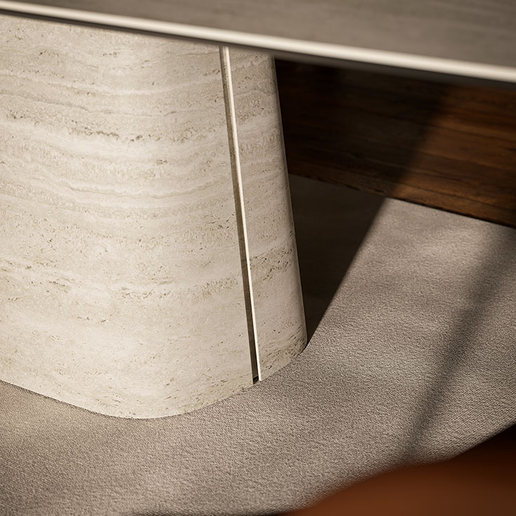 Eettafel Napoleon 300x150cm - Colosseo keramik