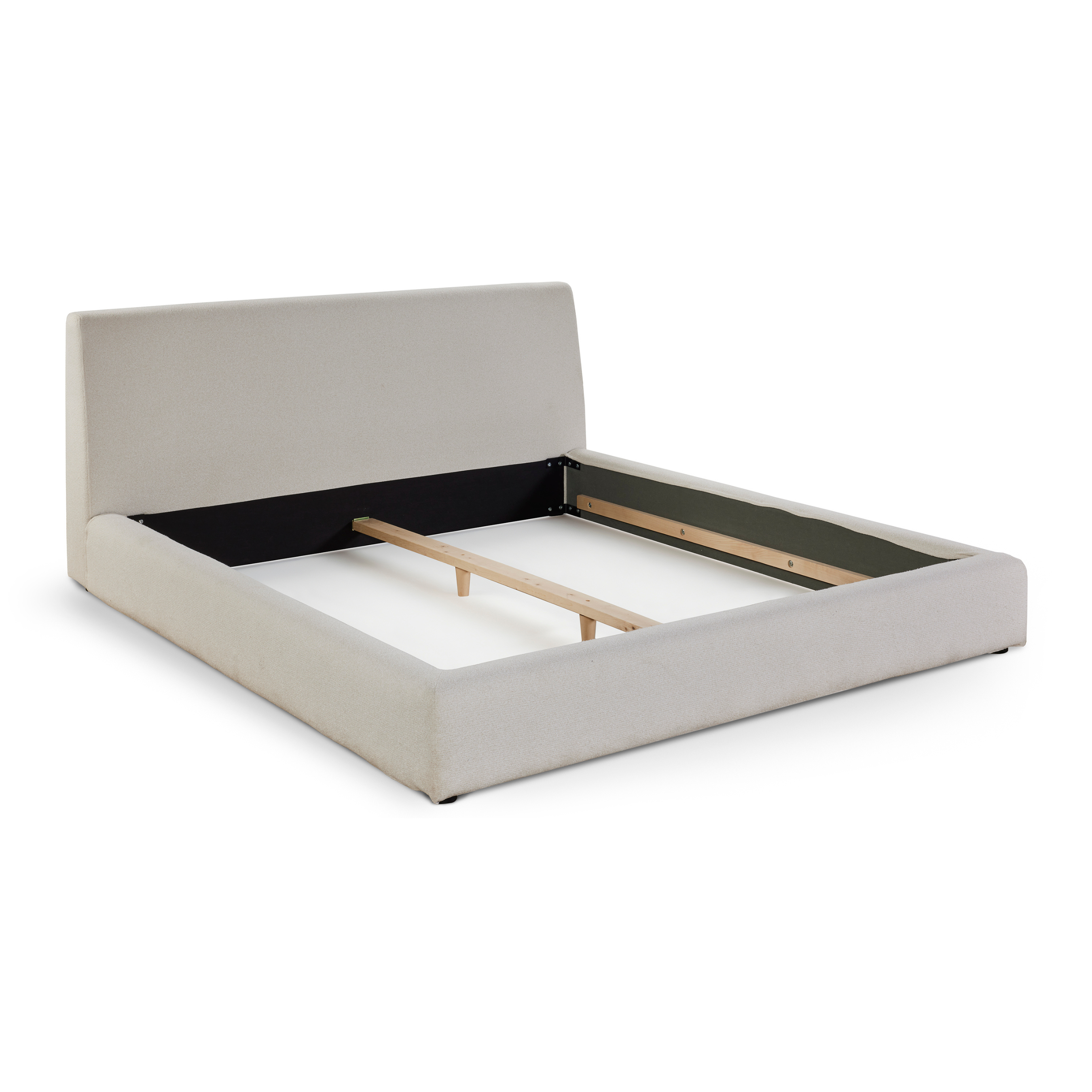 Gestoffeerd bedkader (excl. matras) 180x200cm - Naturel ecru