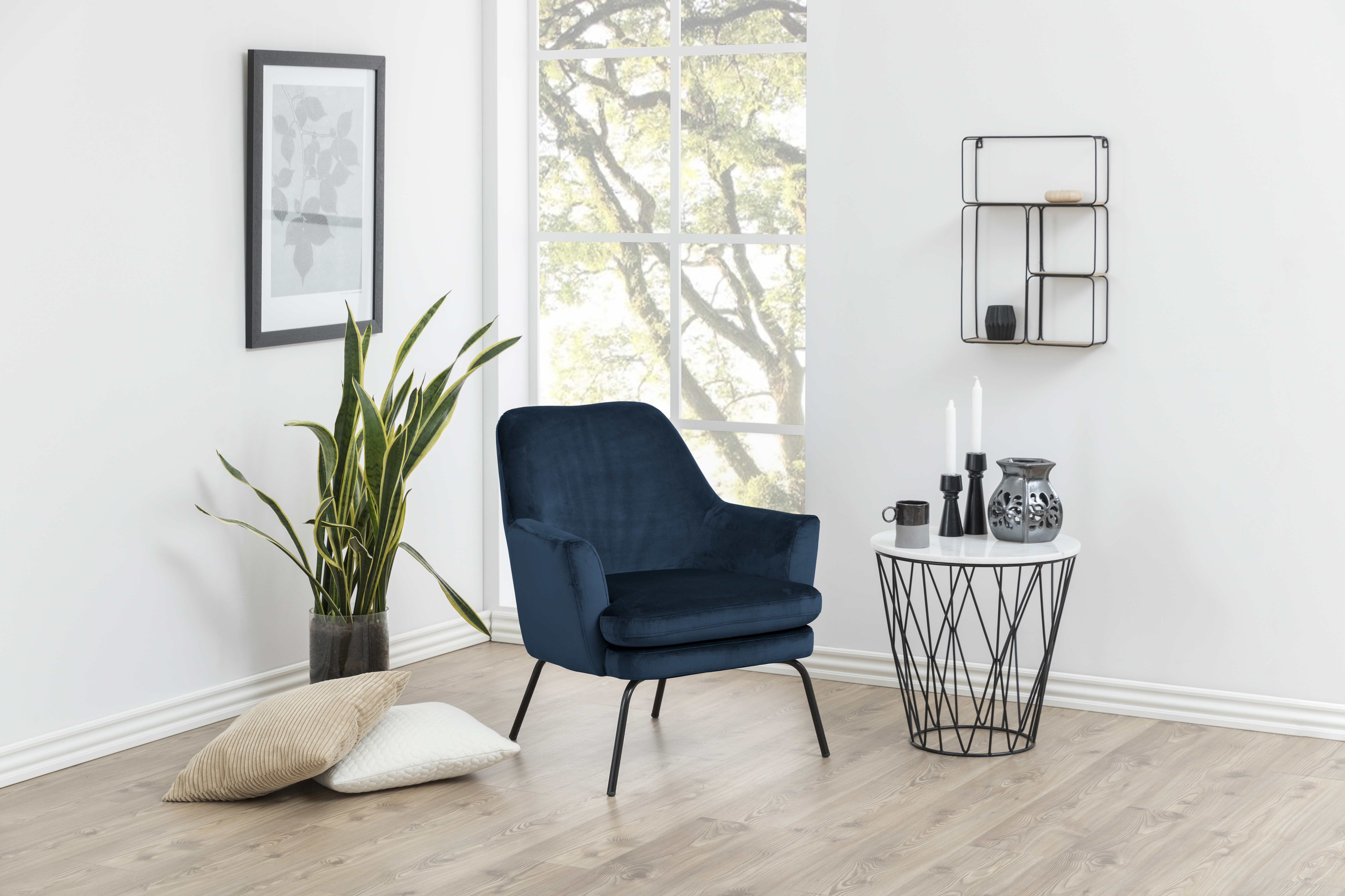 Fauteuil - donkerblauw