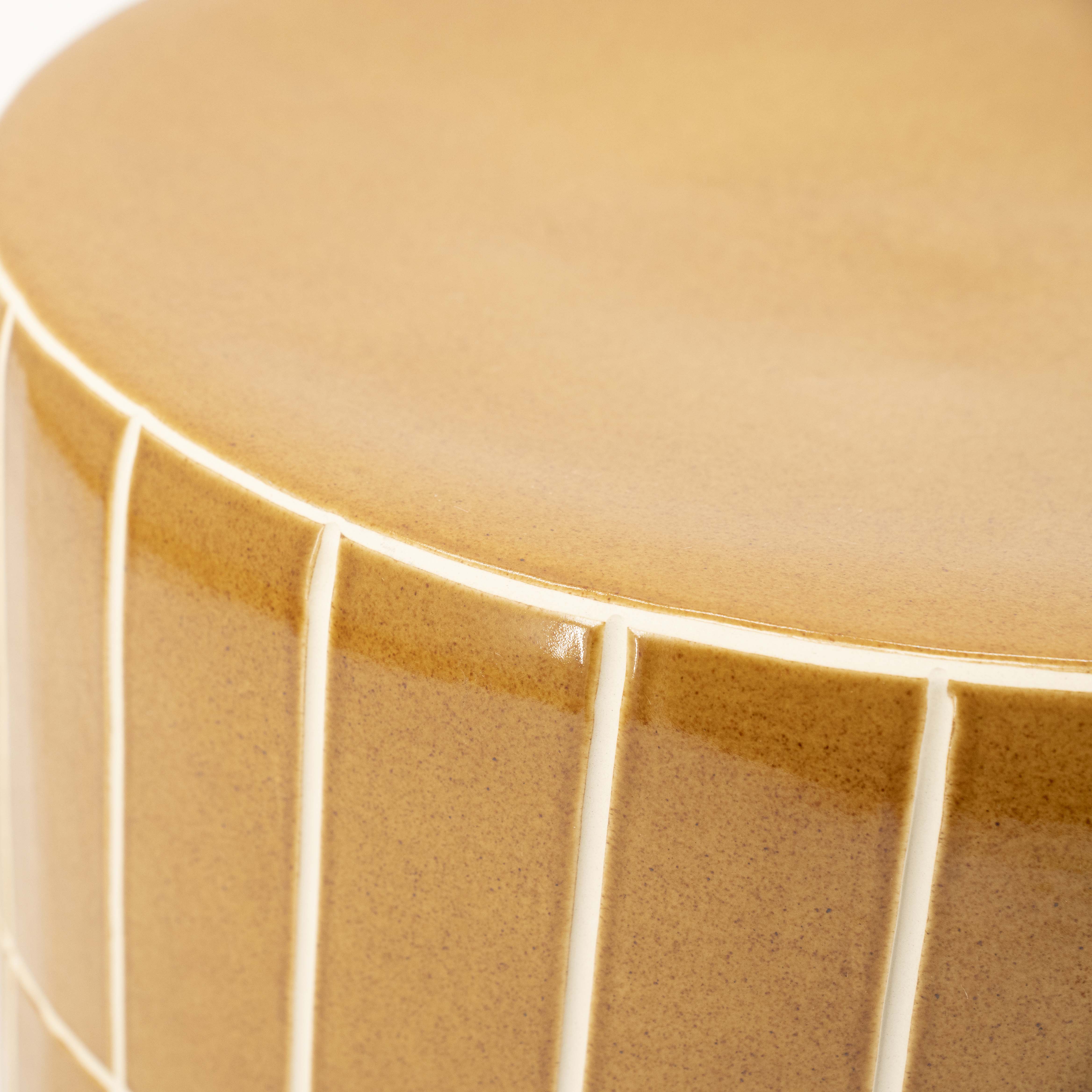 Bijzettafel diam.42cm - mustard