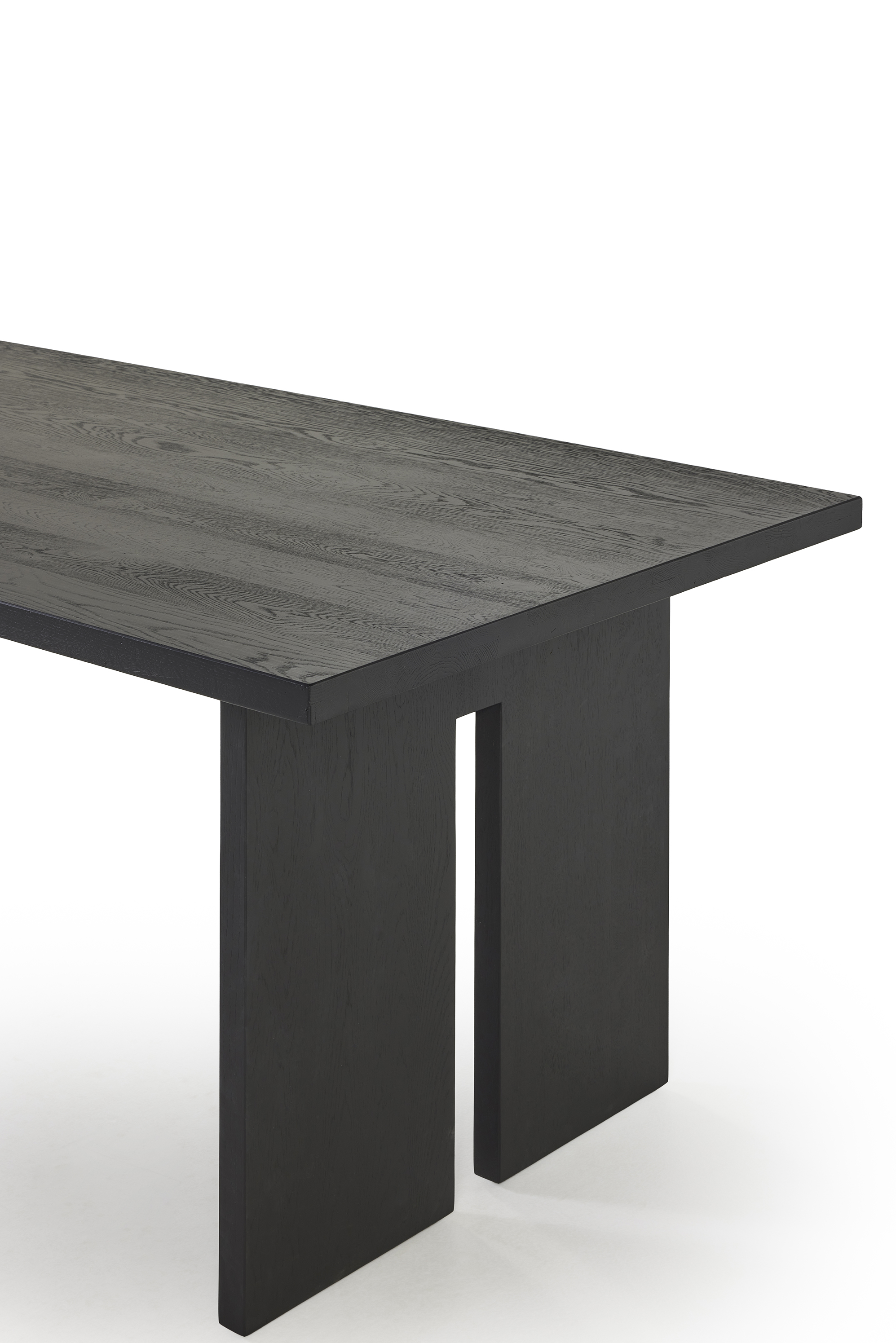 Eettafel 260x100cm -eik zwart