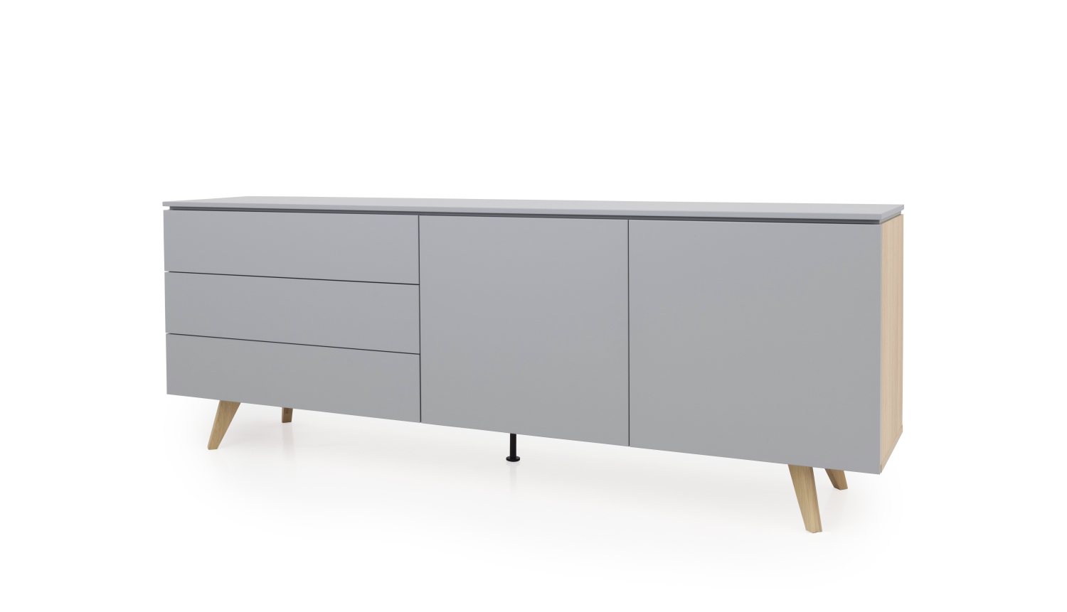 Dressoir Plain 210cm 2 deuren, 3 laden