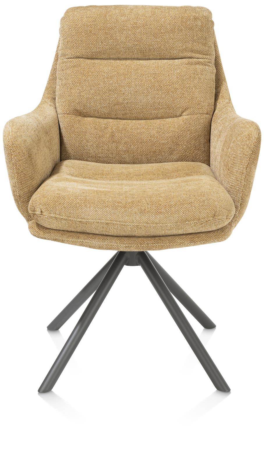 Draaibare kuipstoel Mia - Oker geel