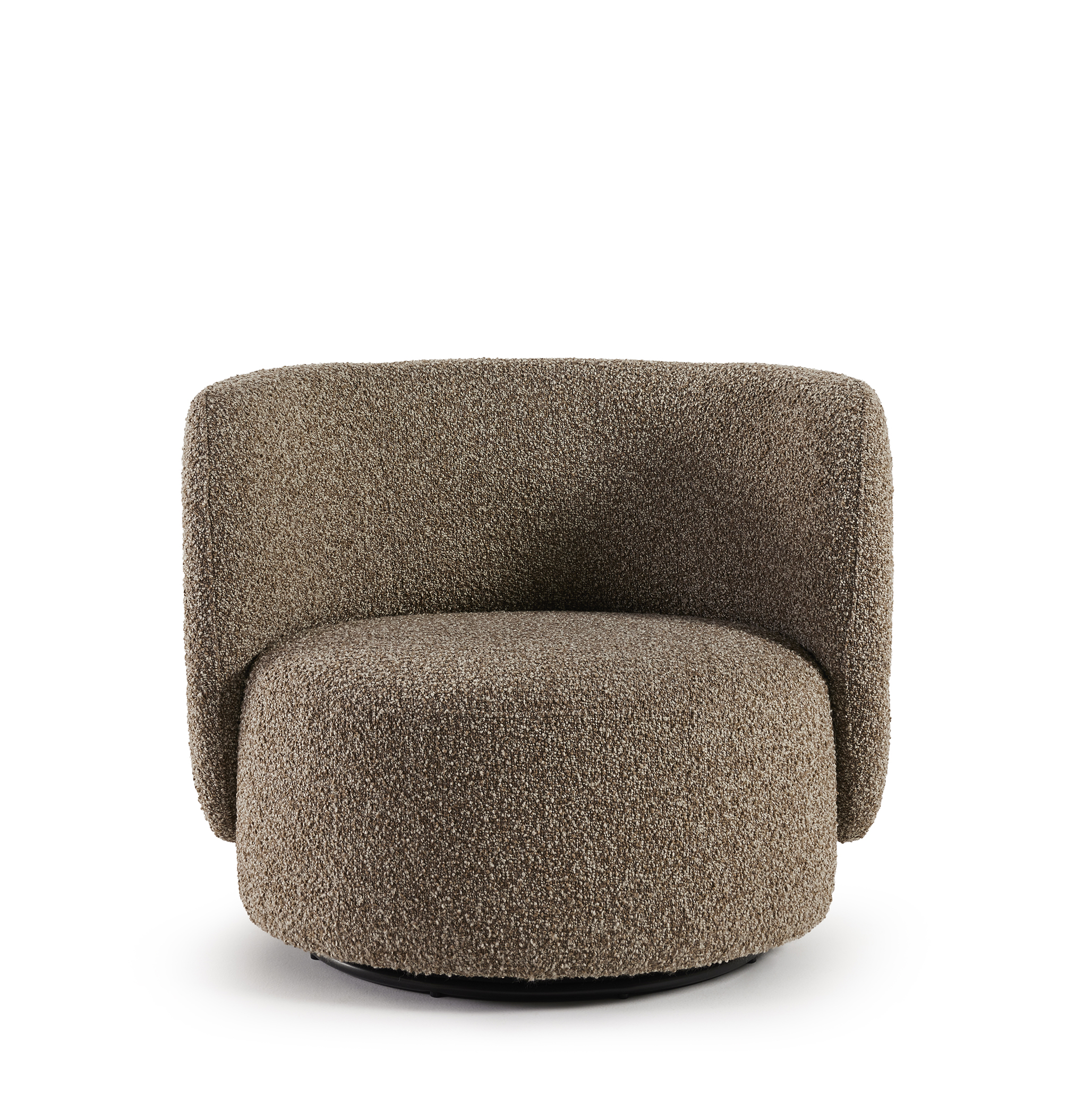 Draaibare zetel - bouclé brown