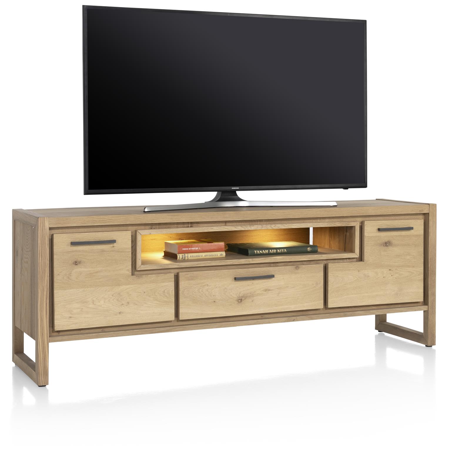 Tv meubel Nystead 2 deuren + 1 lade - eikenfineer