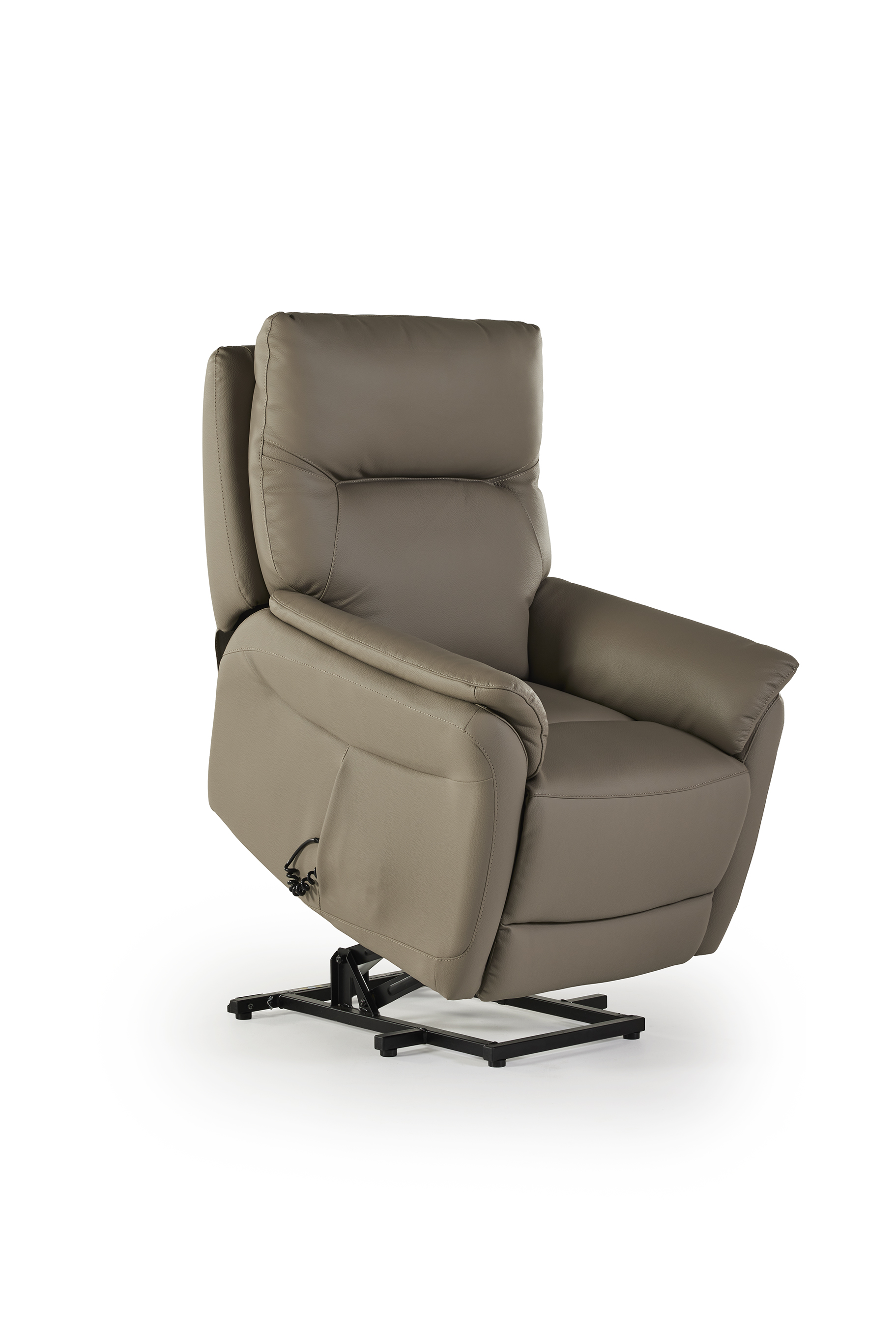 Elektrische relaxzetel met XL beensteun - taupe