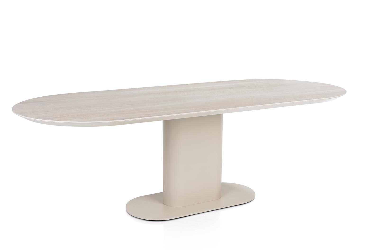 Eettafel Brianto - ceramic/metaal