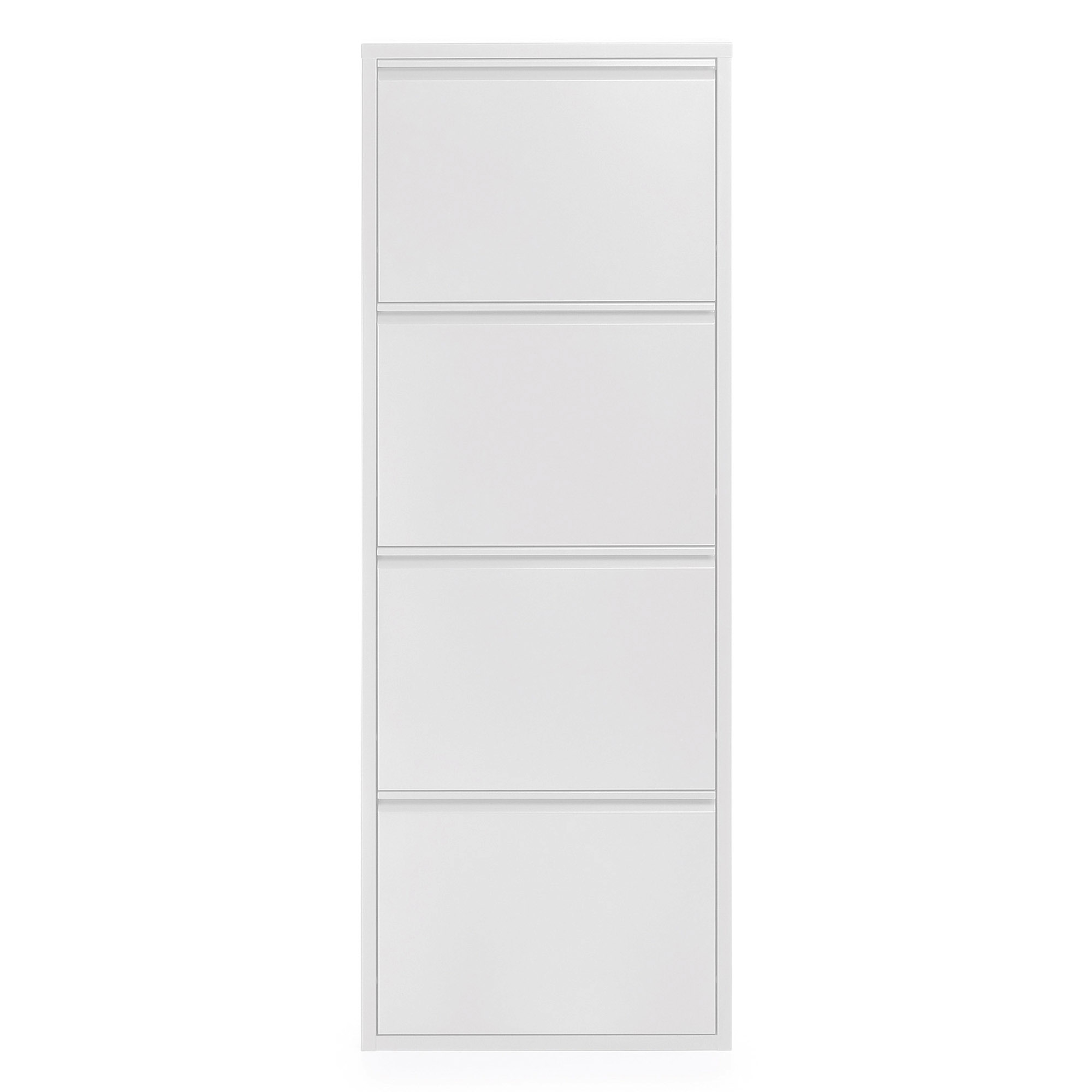 Schoenenkast met 4 deuren - wit