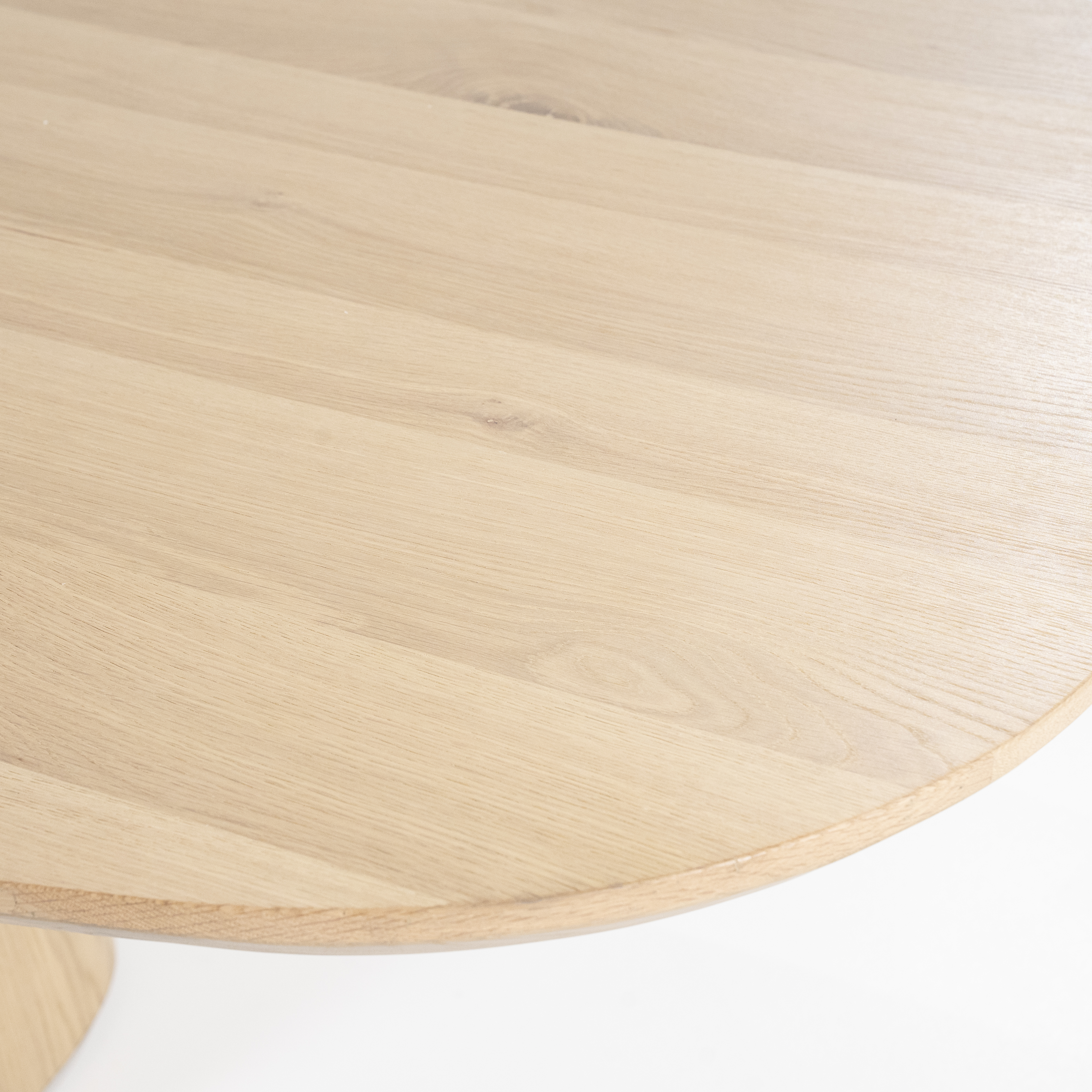 Ovale houten eettafel 300x110cm - natuur eiken