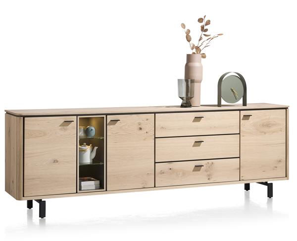 Dressoir Livada met 3 deuren en 3 lades B240 cm - natuur